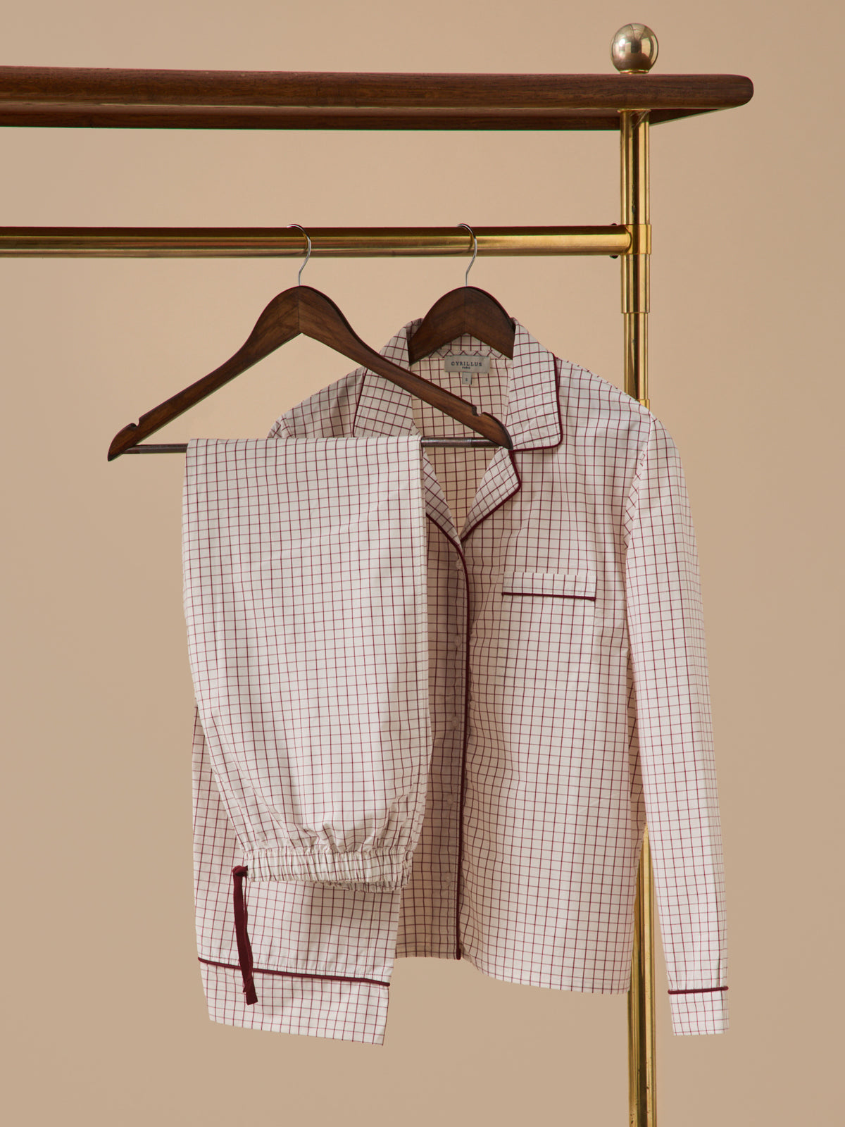 Damenpyjama mit Karomuster