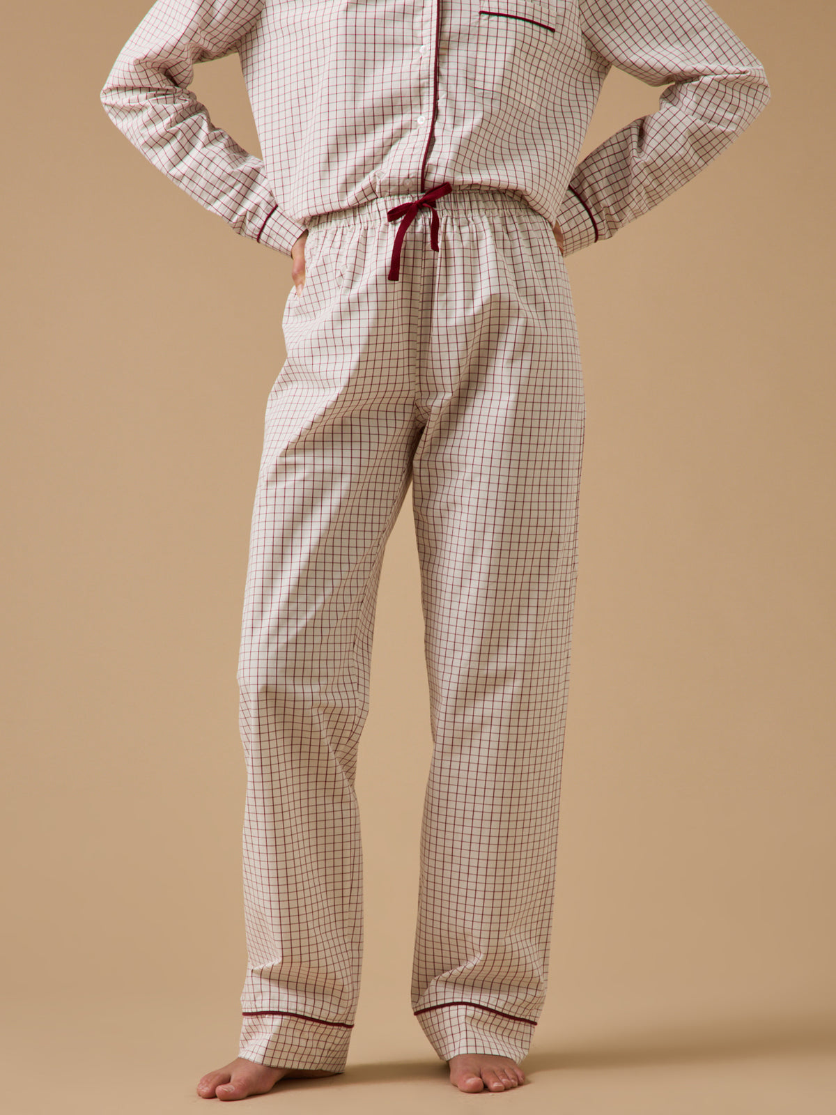 Damenpyjama mit Karomuster