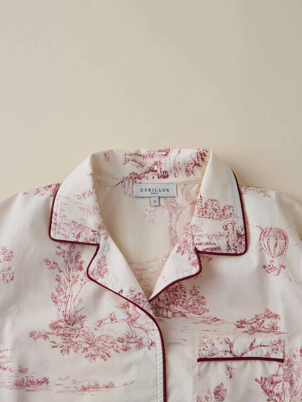 Damenpyjama im « Jouy »-Stil – Jubiläumskollektion « Marquise »