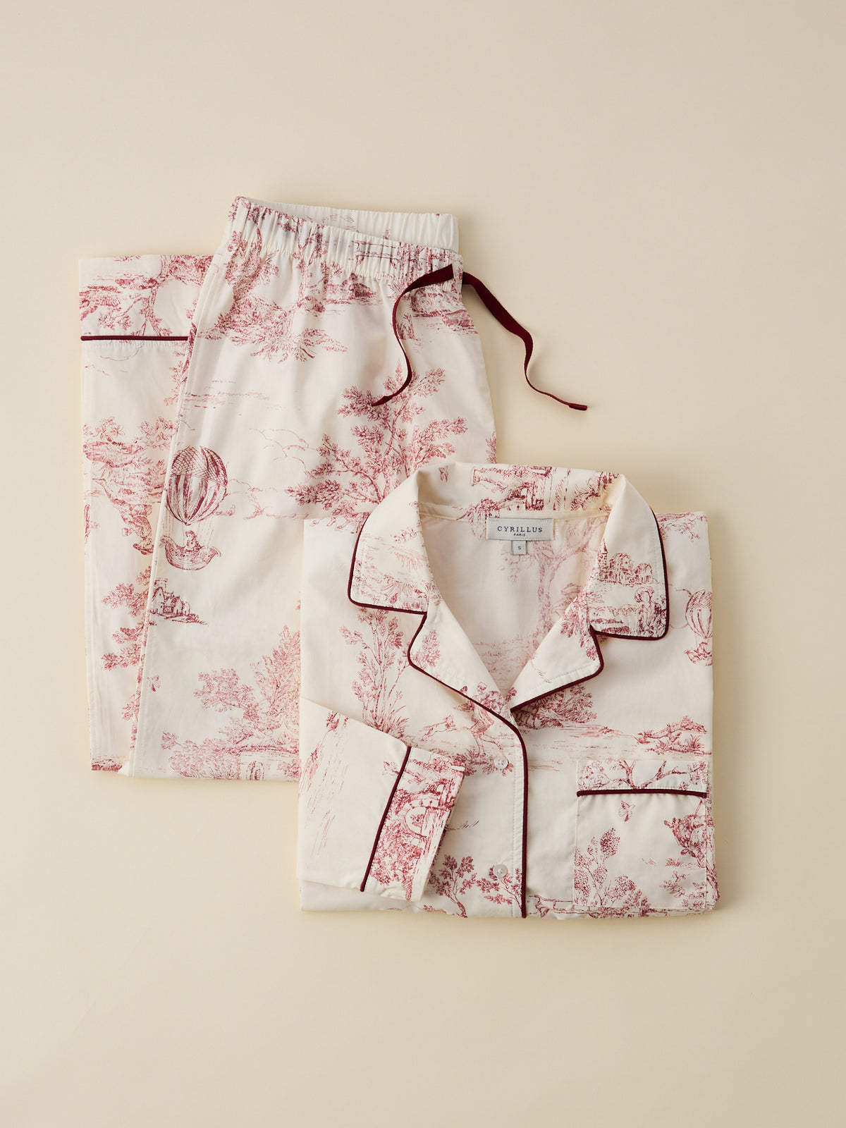 Damenpyjama im « Jouy »-Stil – Jubiläumskollektion « Marquise »
