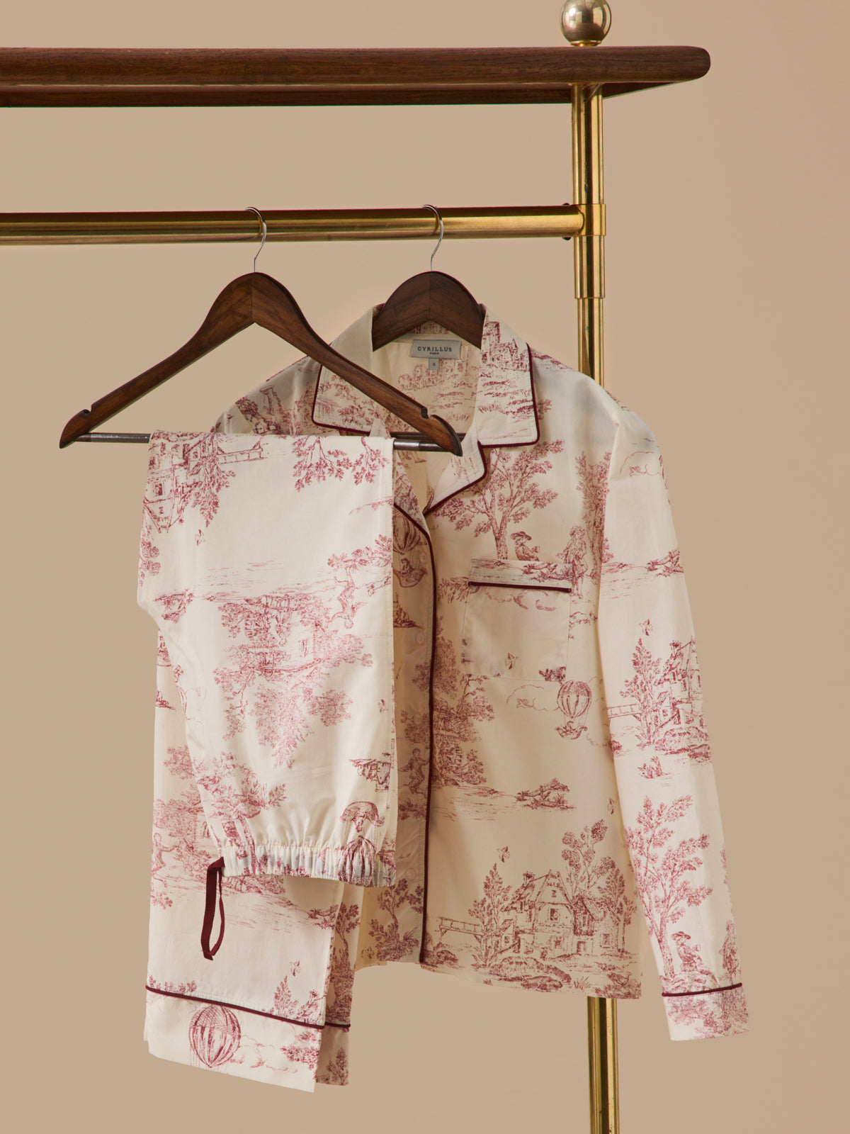 Damenpyjama im « Jouy »-Stil – Jubiläumskollektion « Marquise »