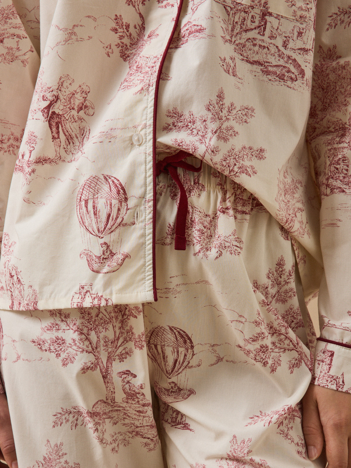 Damenpyjama im « Jouy »-Stil – Jubiläumskollektion « Marquise »