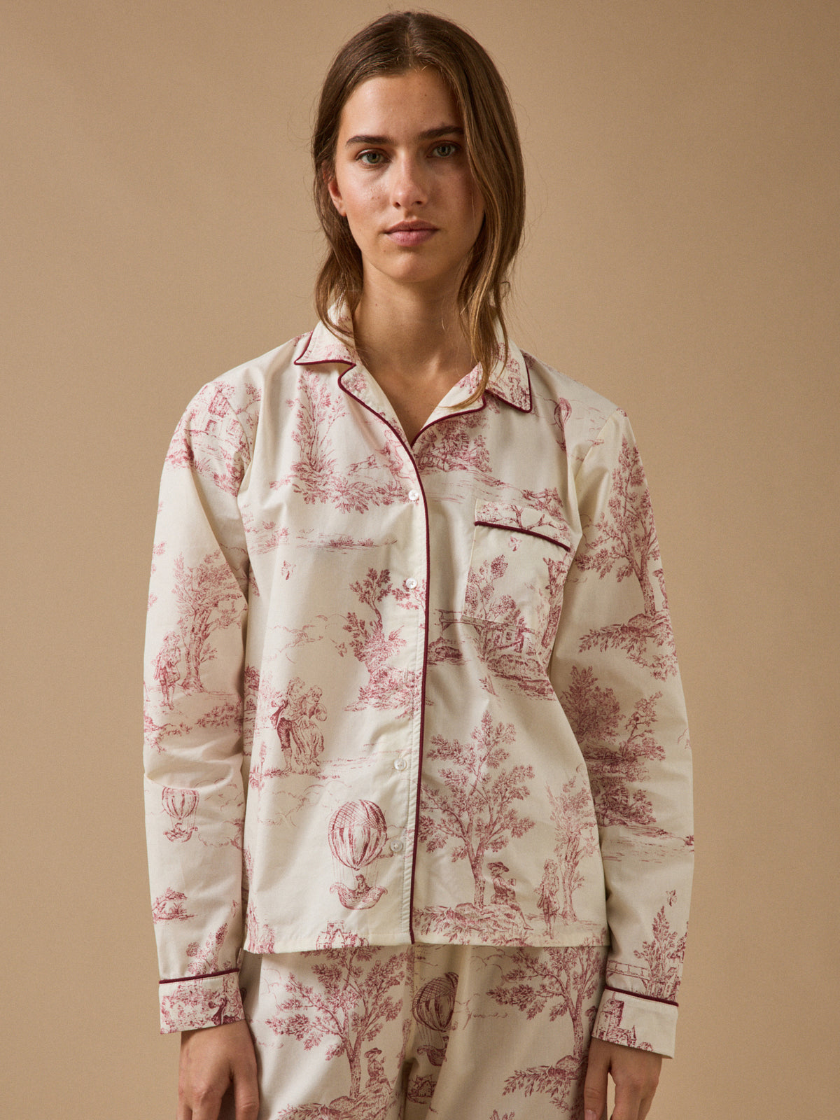 Damenpyjama im « Jouy »-Stil – Jubiläumskollektion « Marquise »