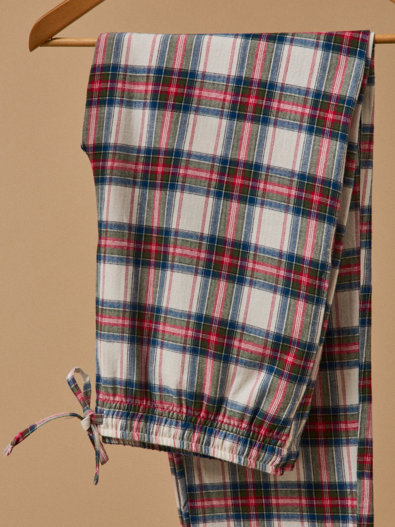 Herren-Pyjama aus kariertem Flanell