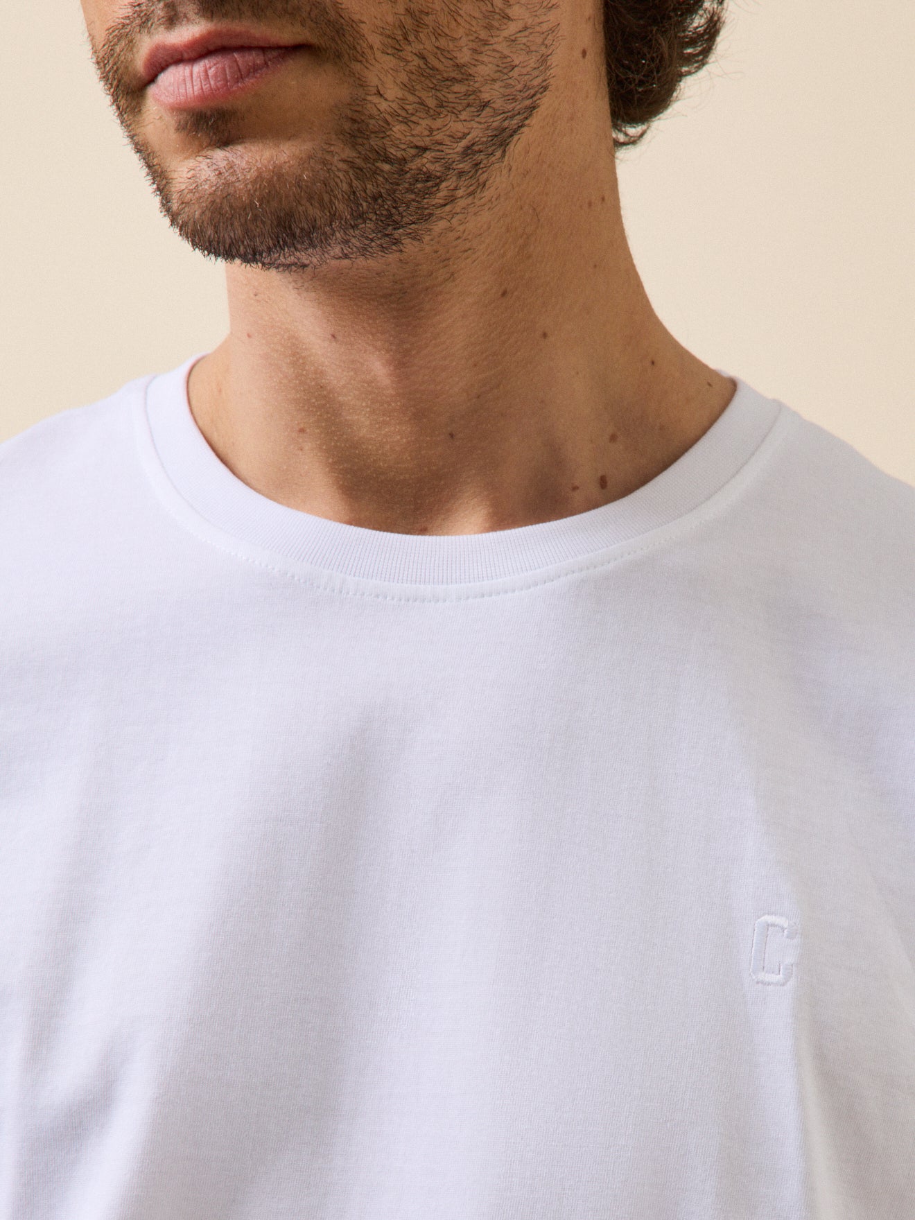 Herren-Kurzpyjama im Material-Mix