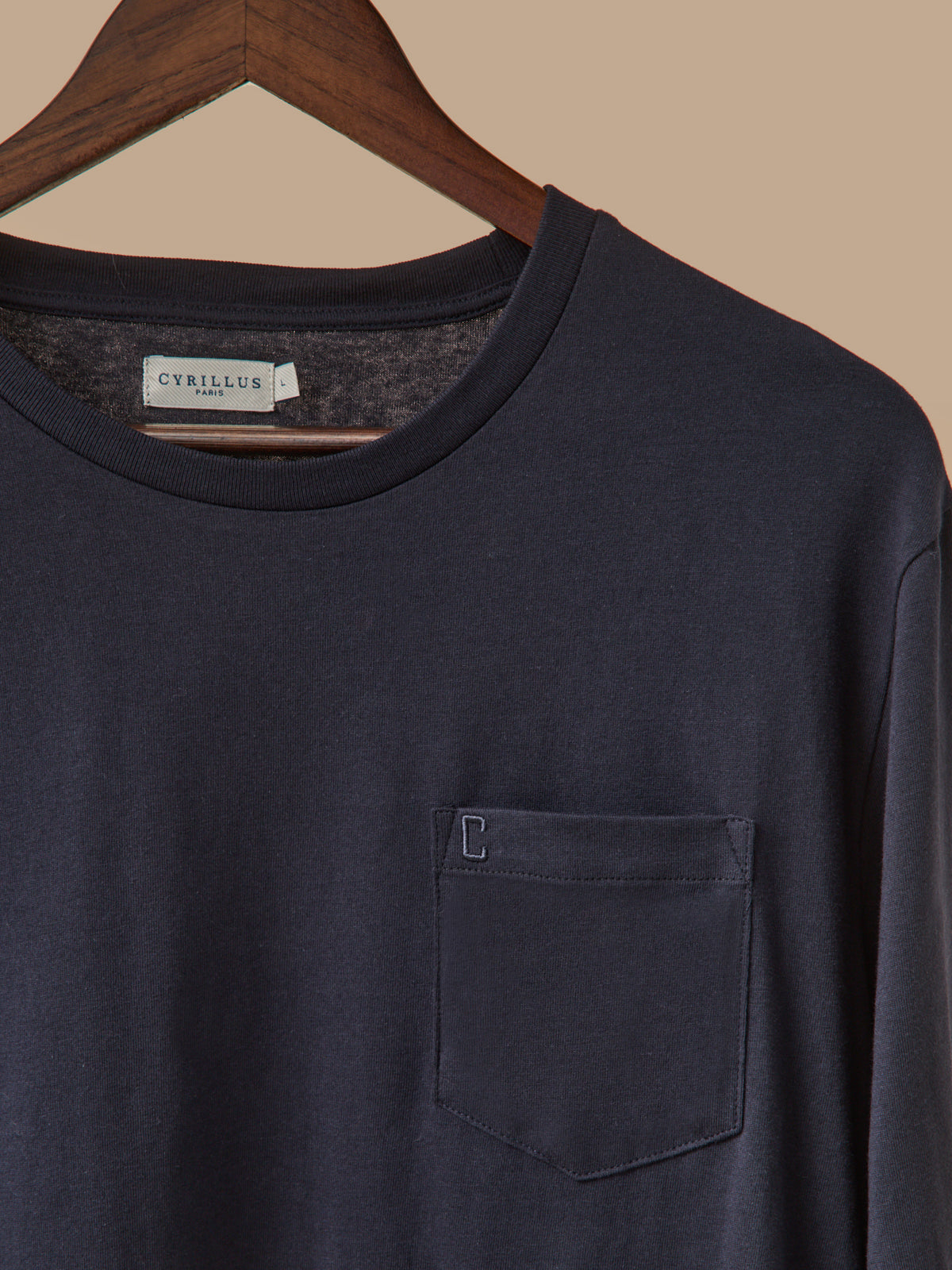 Herren-Pyjama im Material-Mix