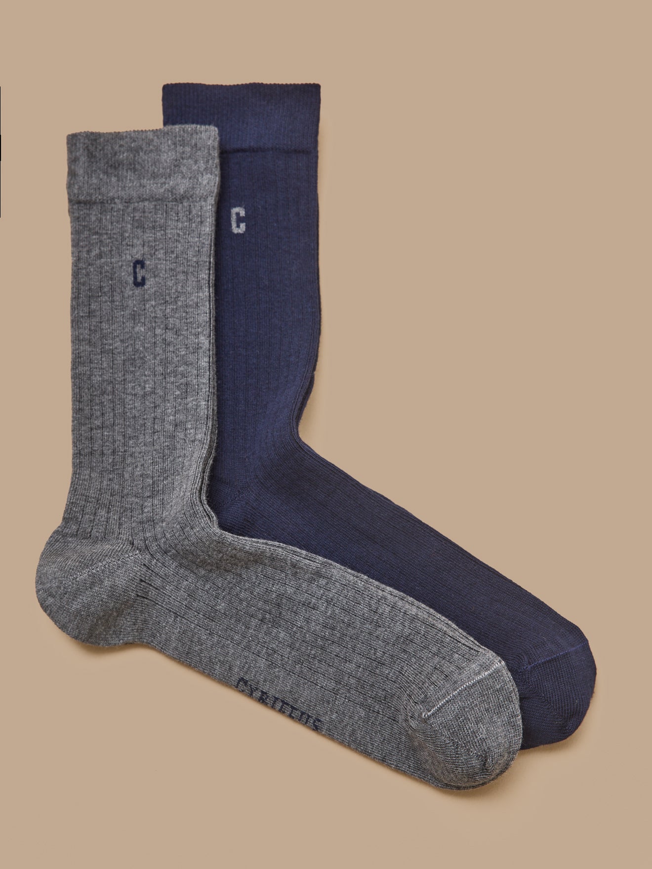 Herrensocken: 2er Set - Cyrillus X les 3 Tricoteurs