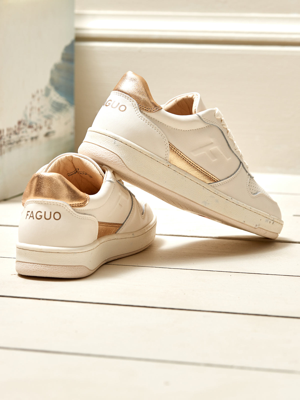 Alder Damen-Sneakers aus Leder - Faguo-Kollektion