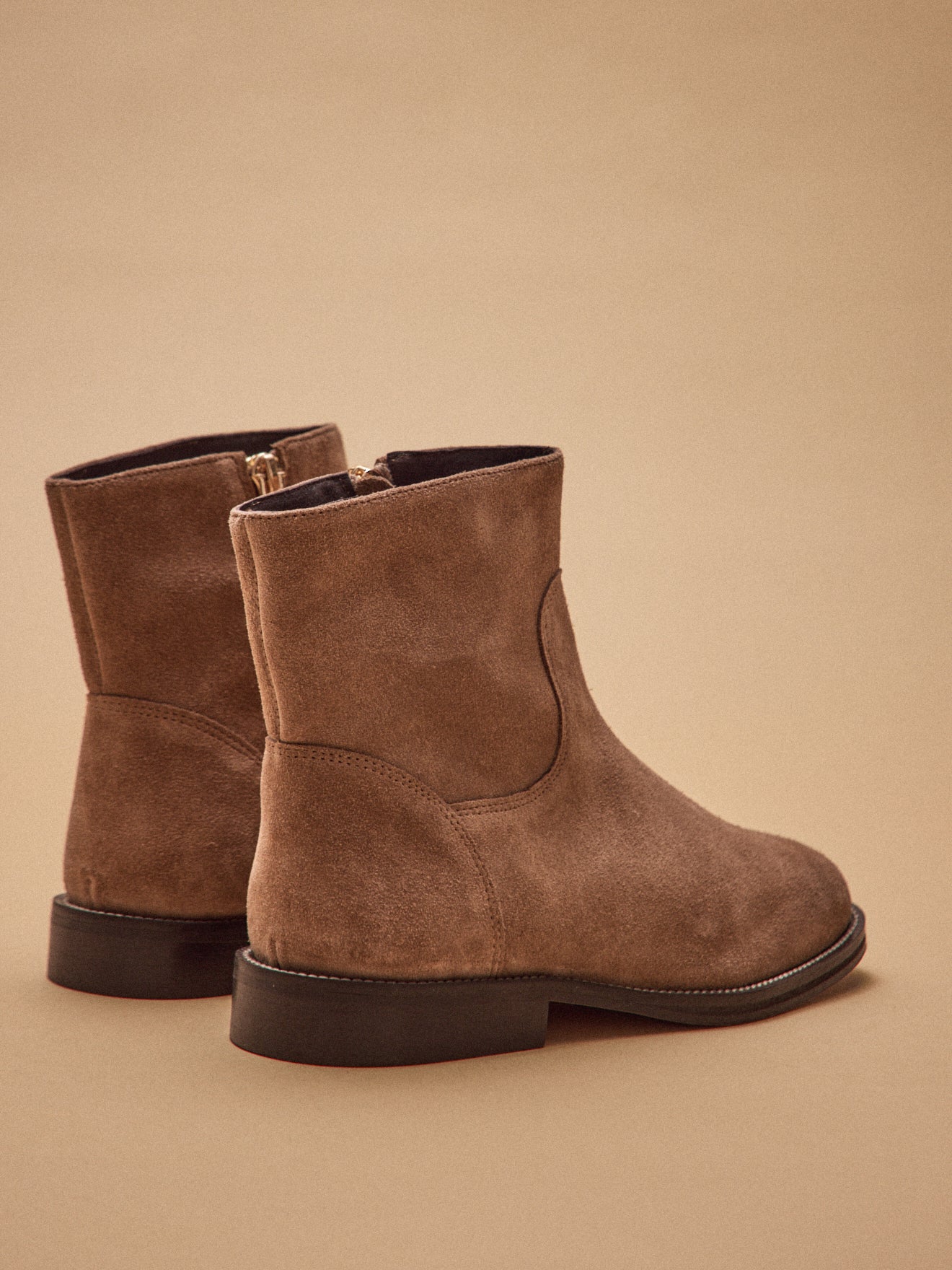 Camargue-Boots aus Veloursleder Damen
