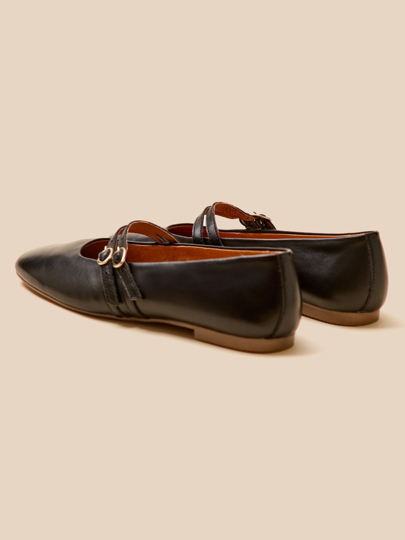 Damen-Ballerinas mit 2 Riemen