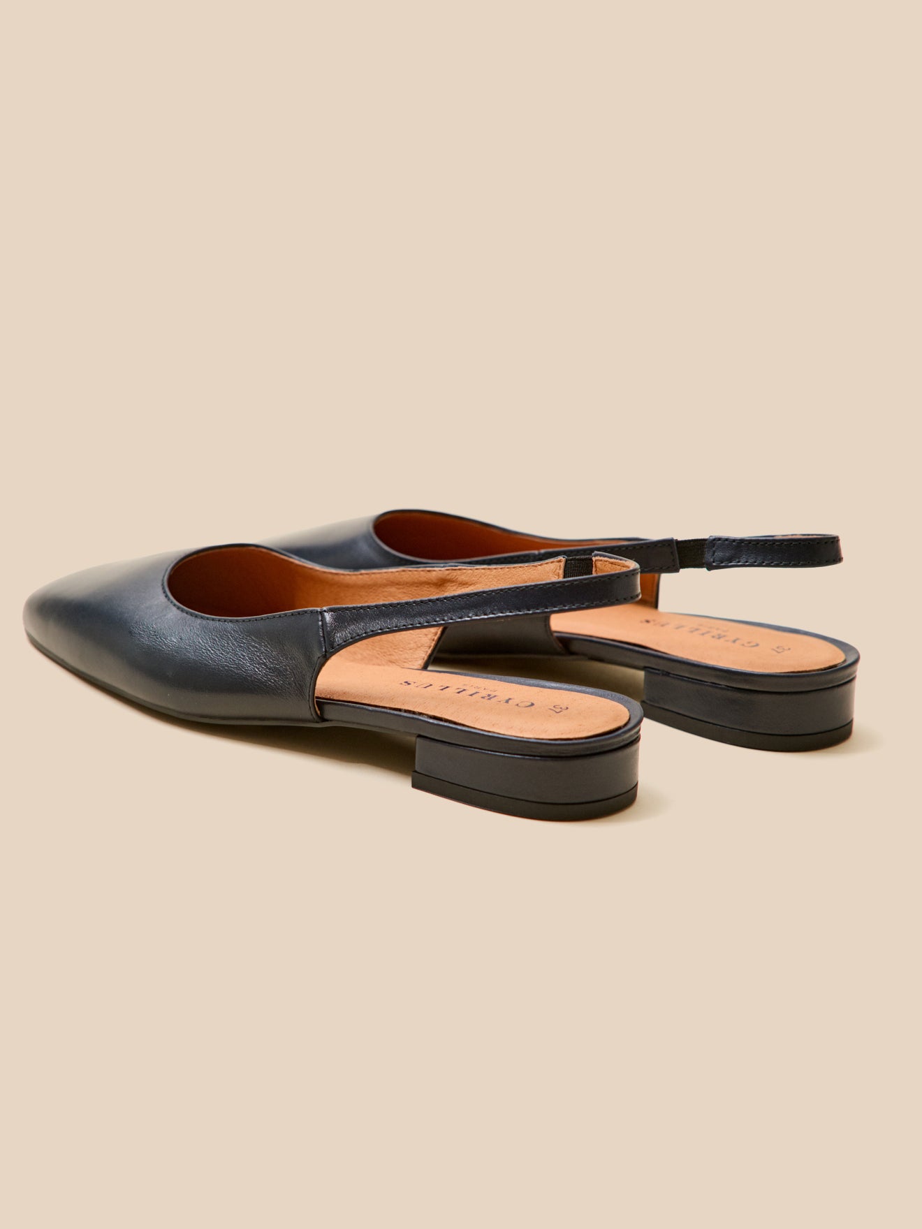 Damen Slingback-Ballerinas aus Leder