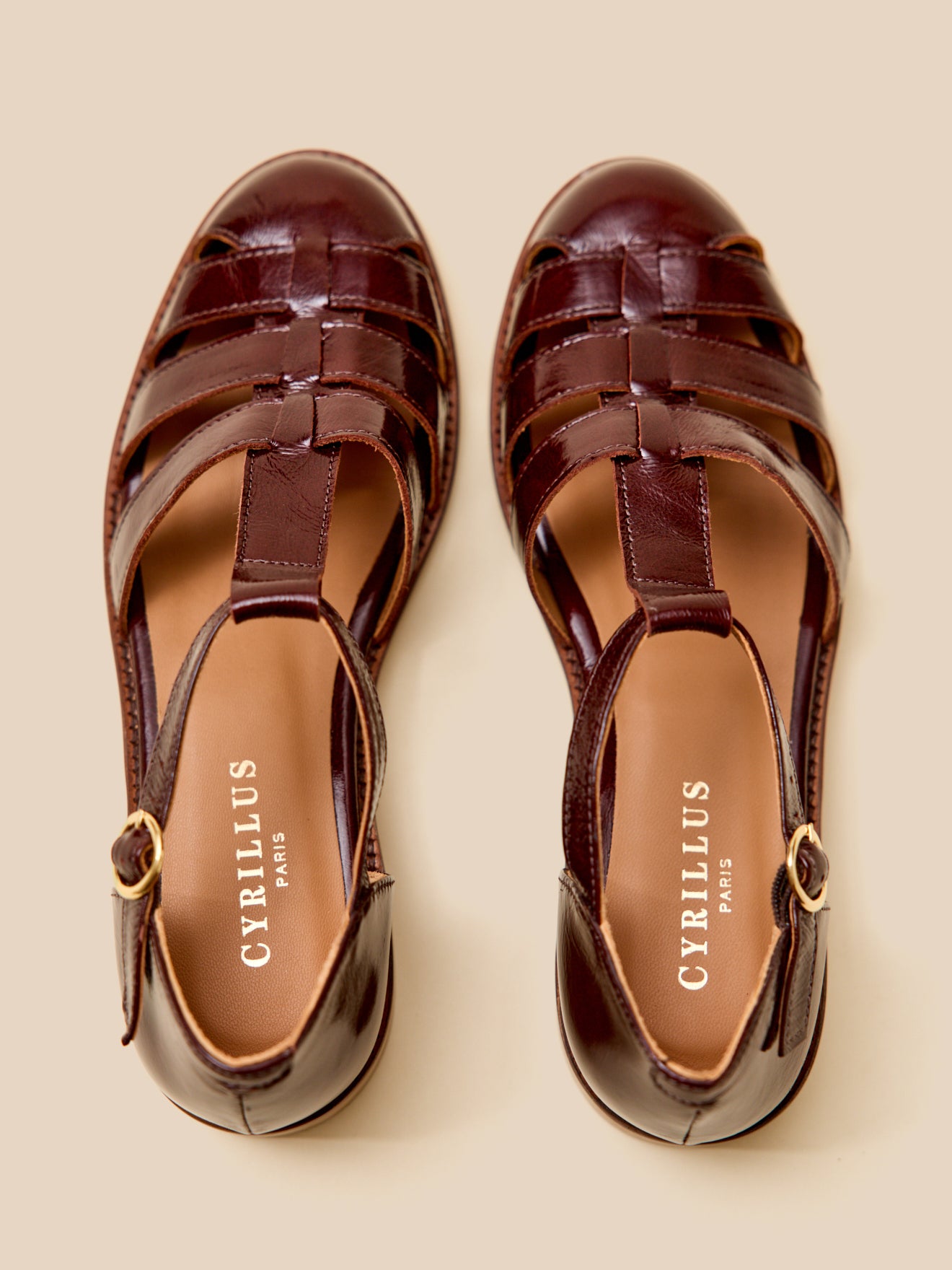 Damen-Fischersandalen mit Absatz