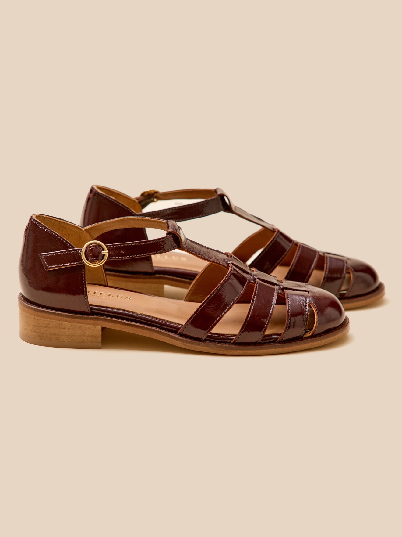 Damen-Fischersandalen mit Absatz