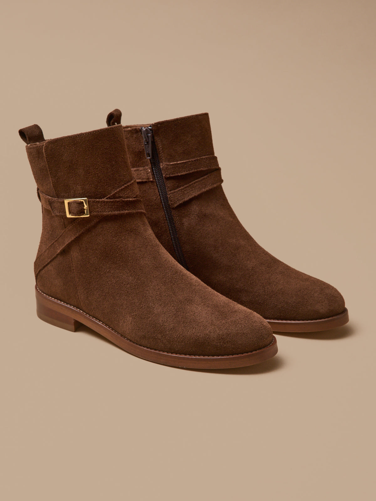 Damen-Lederstiefeletten