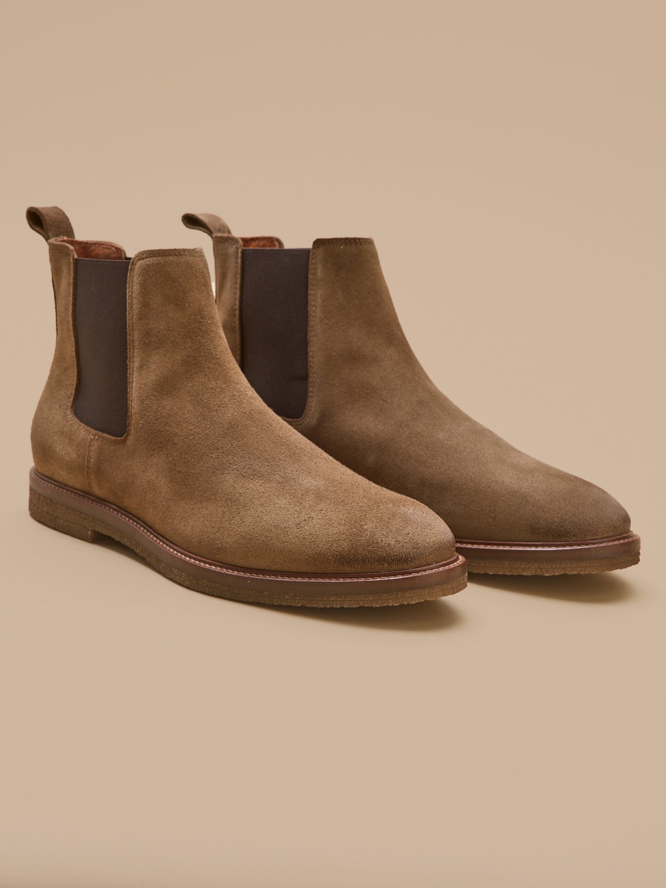 Herren-Chelsea-Boots aus Veloursleder