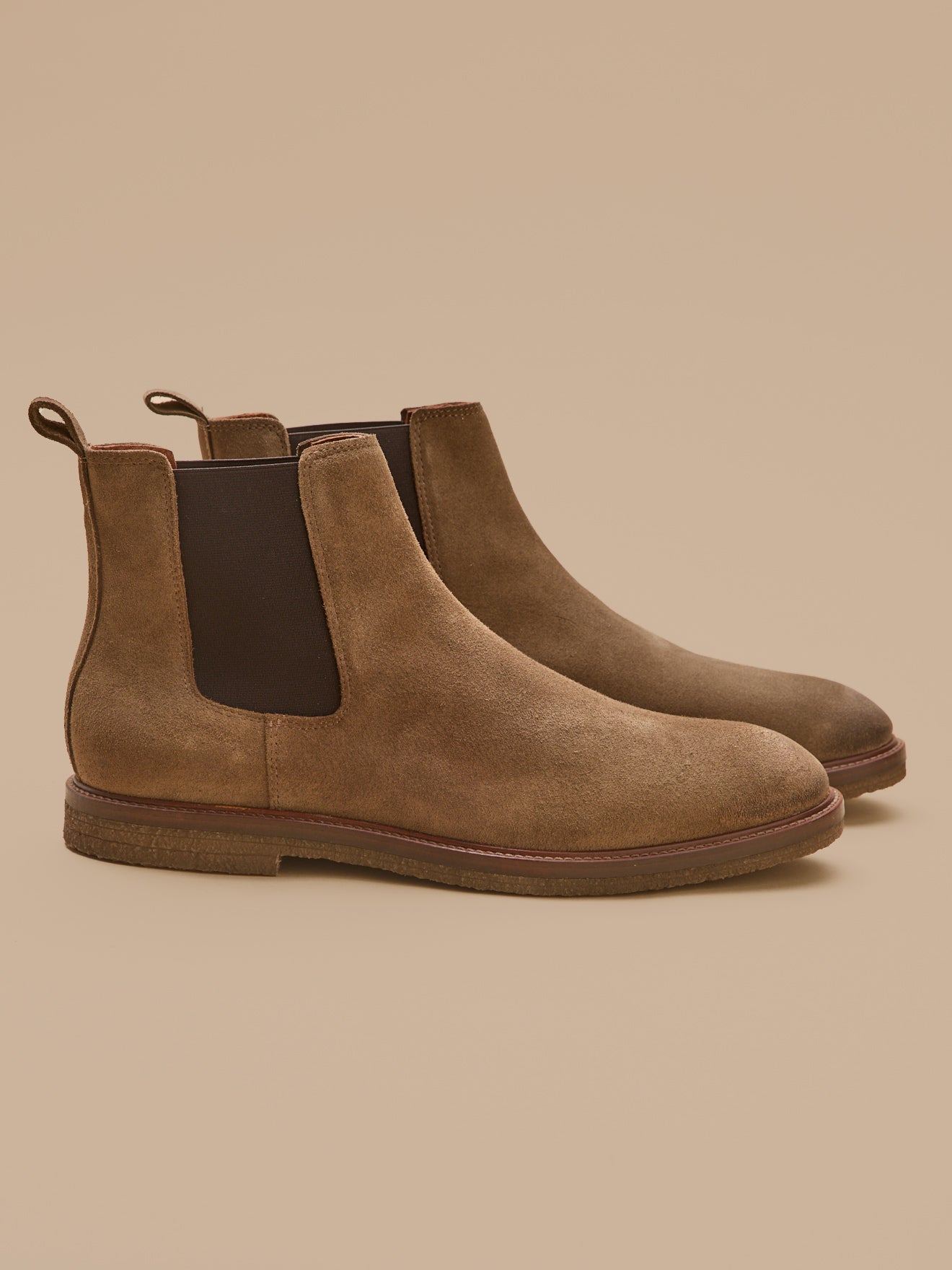 Herren-Chelsea-Boots aus Veloursleder