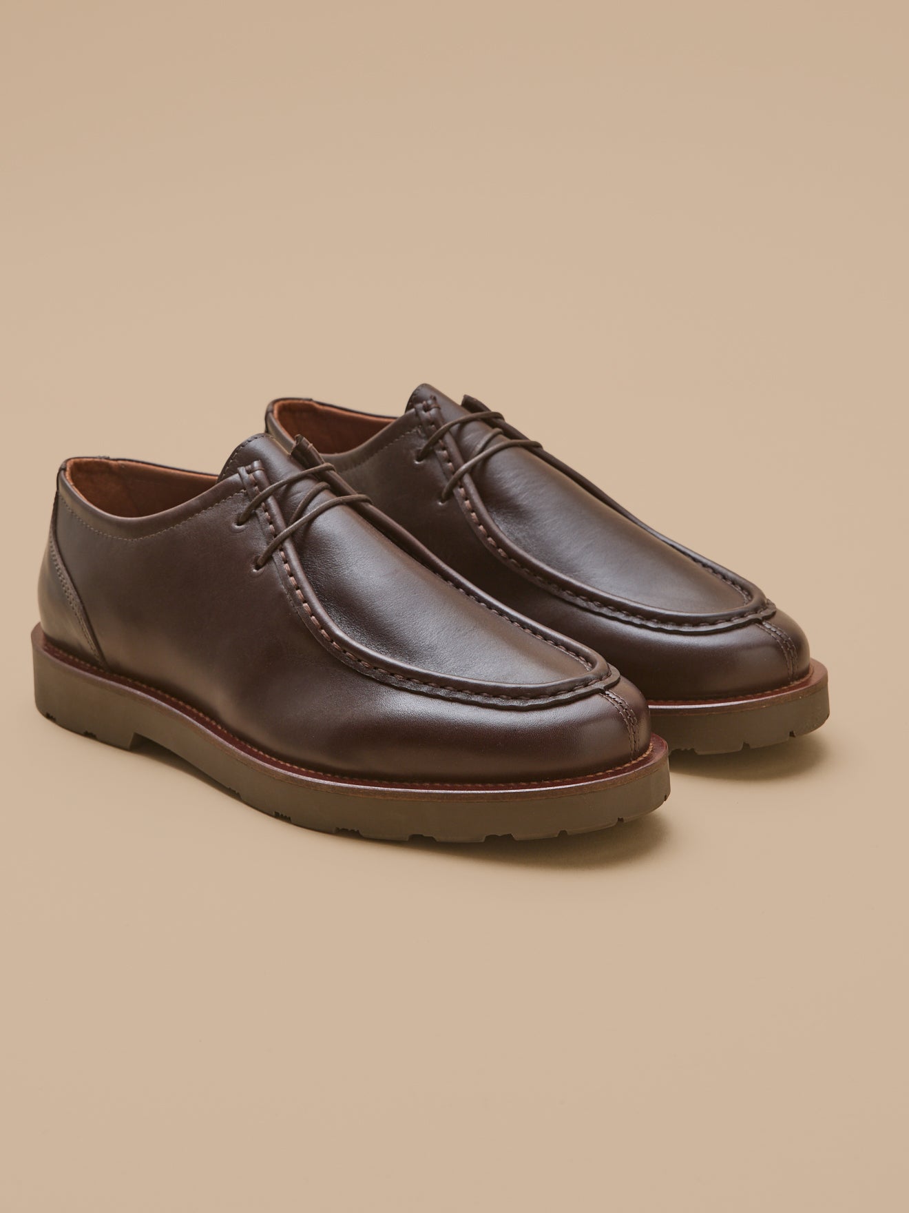 Herren-Derbies aus Leder mit Schnürsenkel