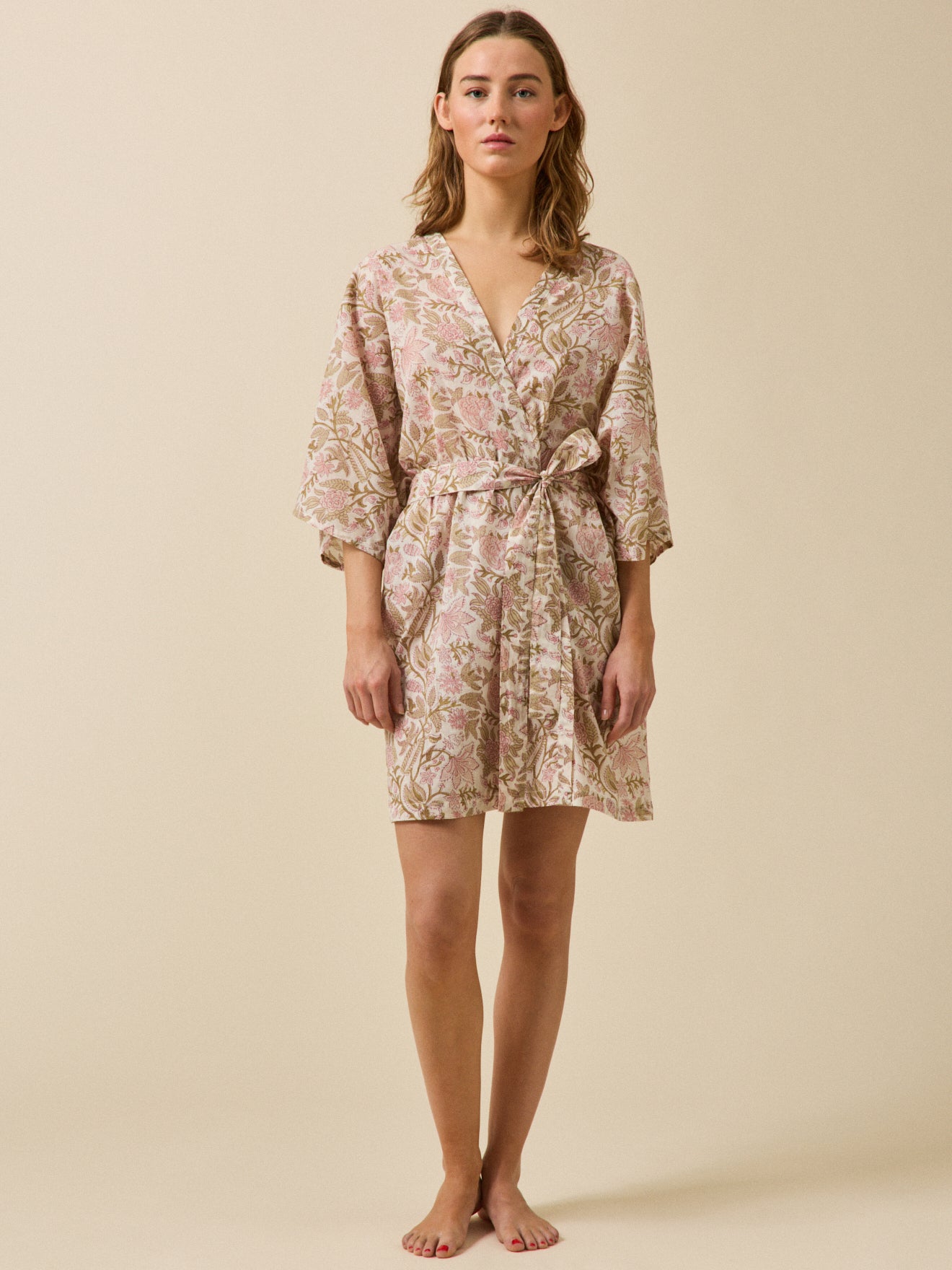 Damen-Kimono im Ethno-Print