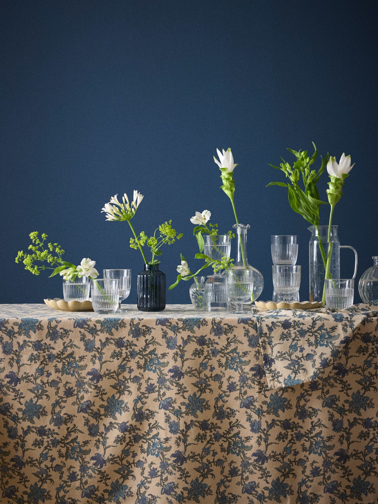Tischdecke « Aurore » aus Baumwolle in Leinenoptik