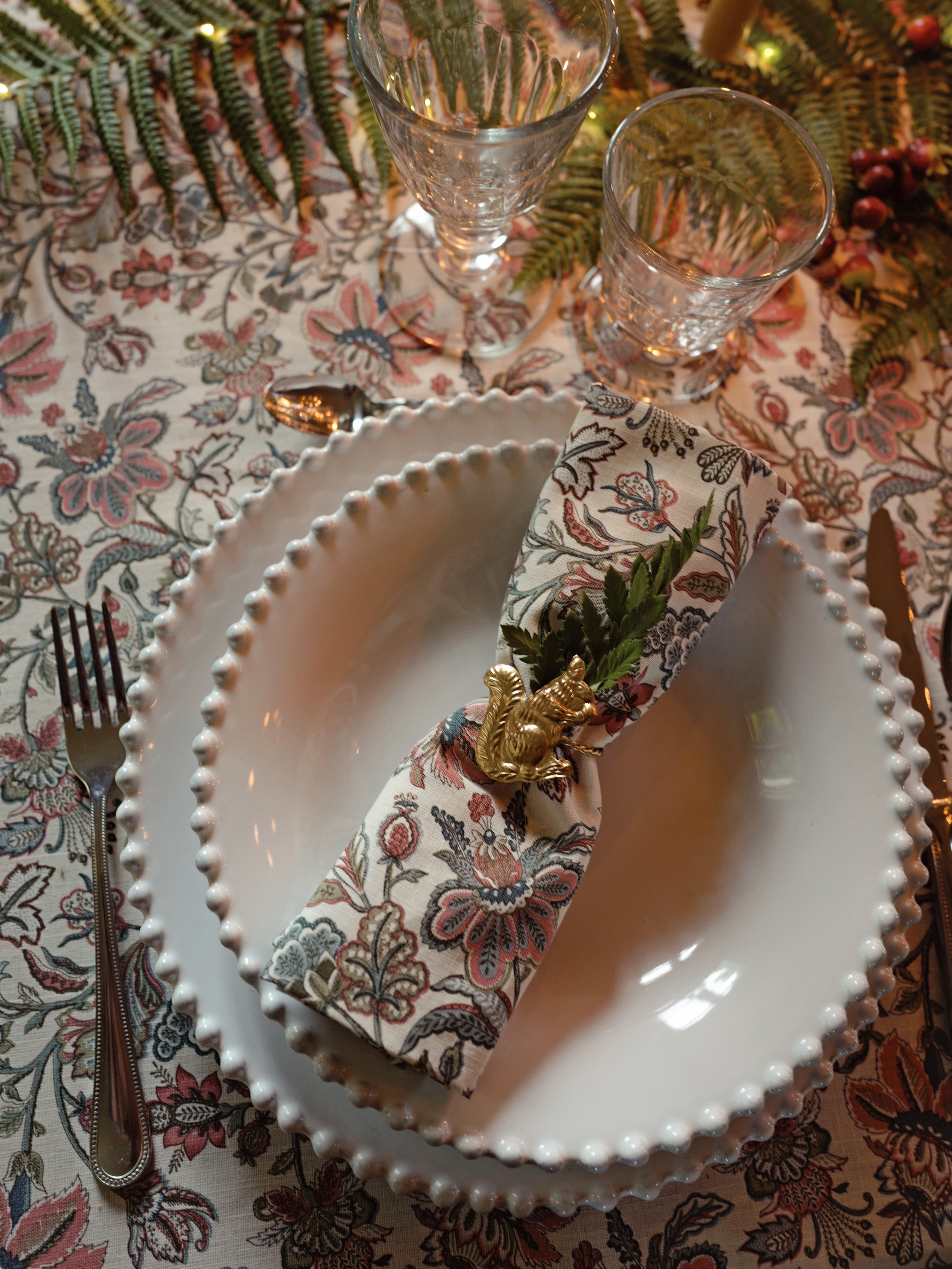 Servietten « Augustine » aus Baumwolle in Leinwandbindung – 4er-Pack