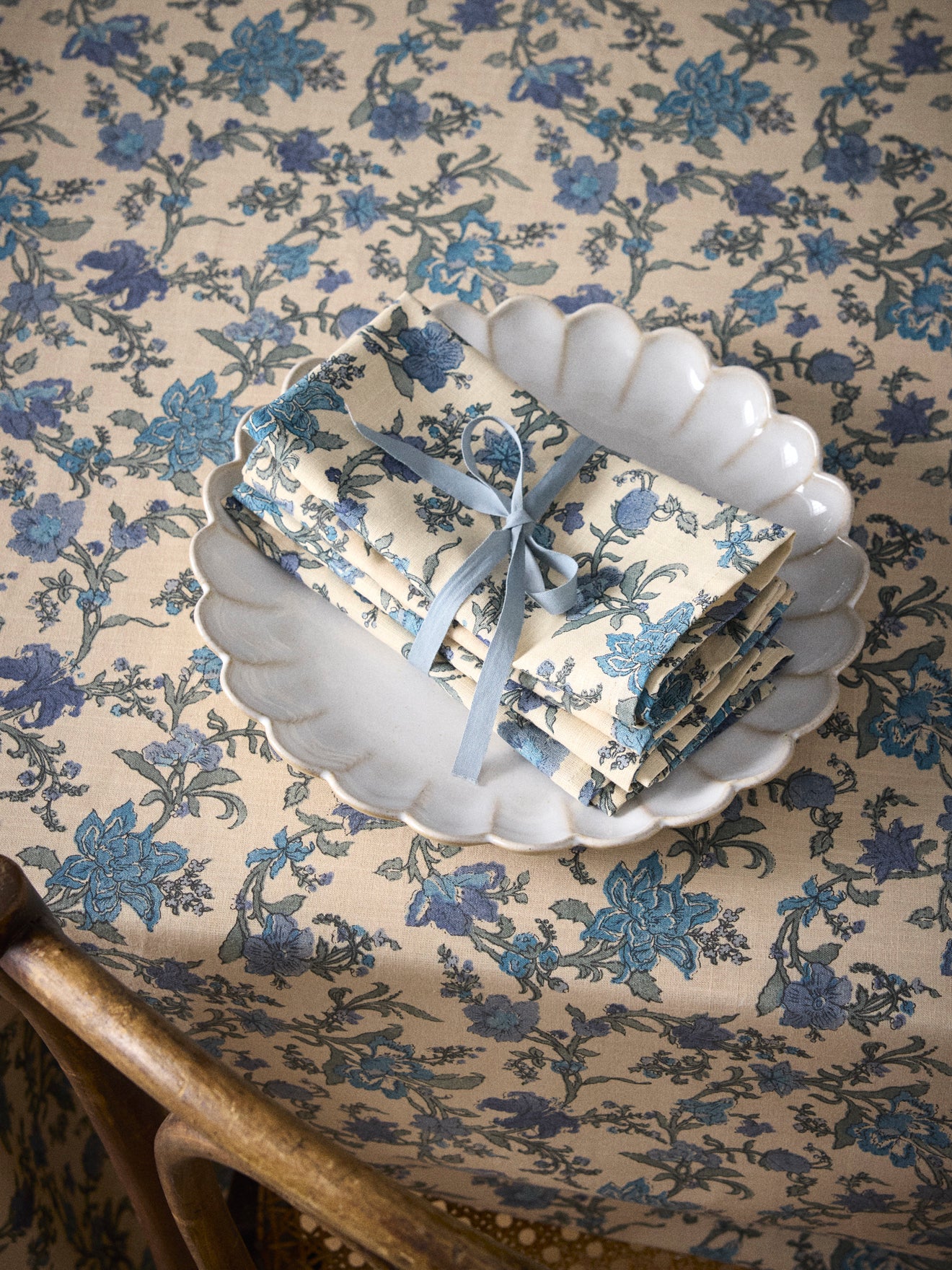 Servietten « Aurore » aus Baumwolle mit Leinwandbindung – 4er-Pack