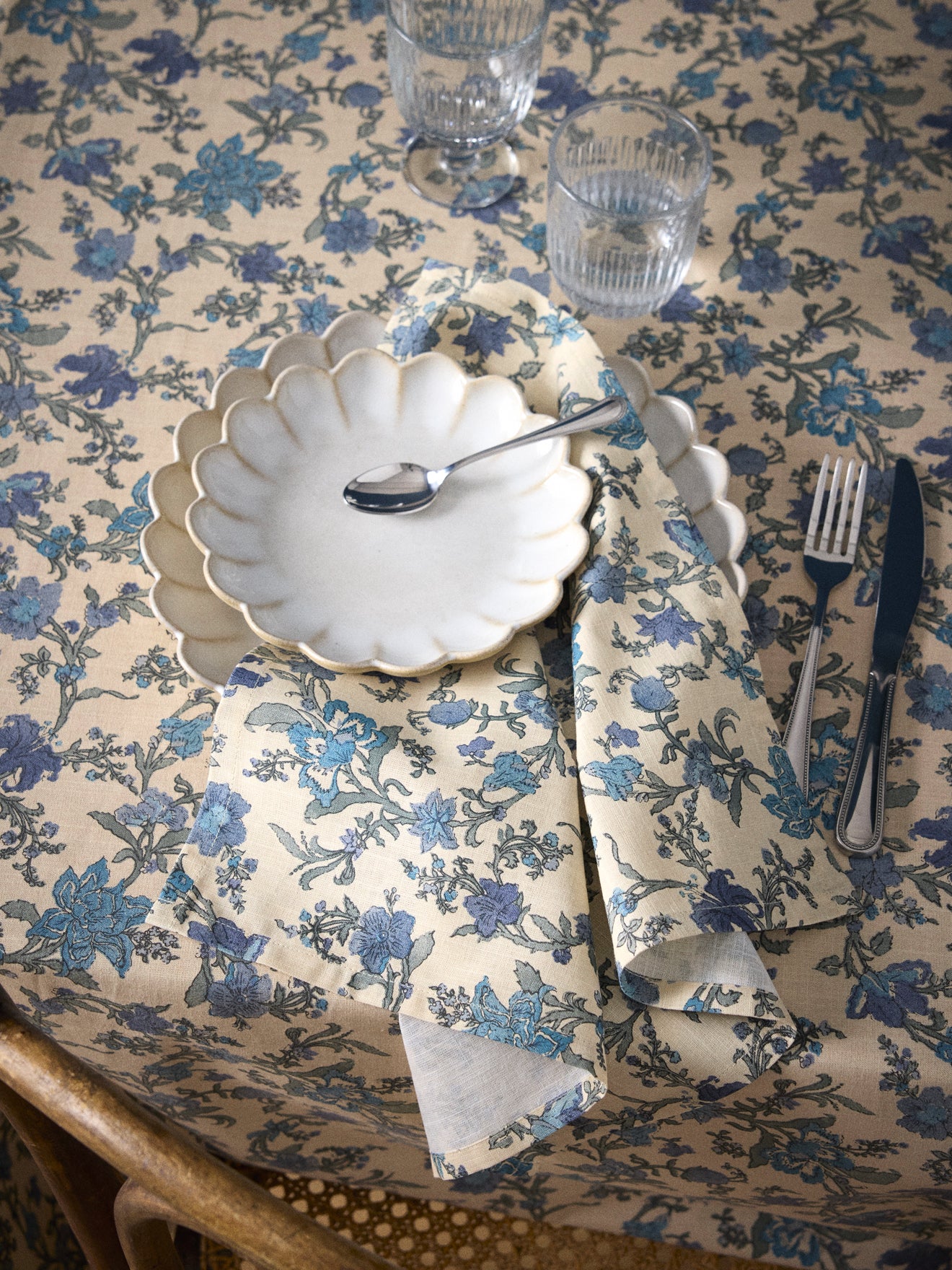 Servietten « Aurore » aus Baumwolle mit Leinwandbindung – 4er-Pack