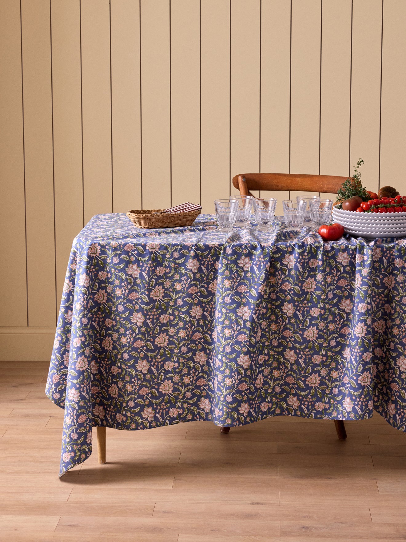 Tischdecke aus Baumwolle mit Bella-Print