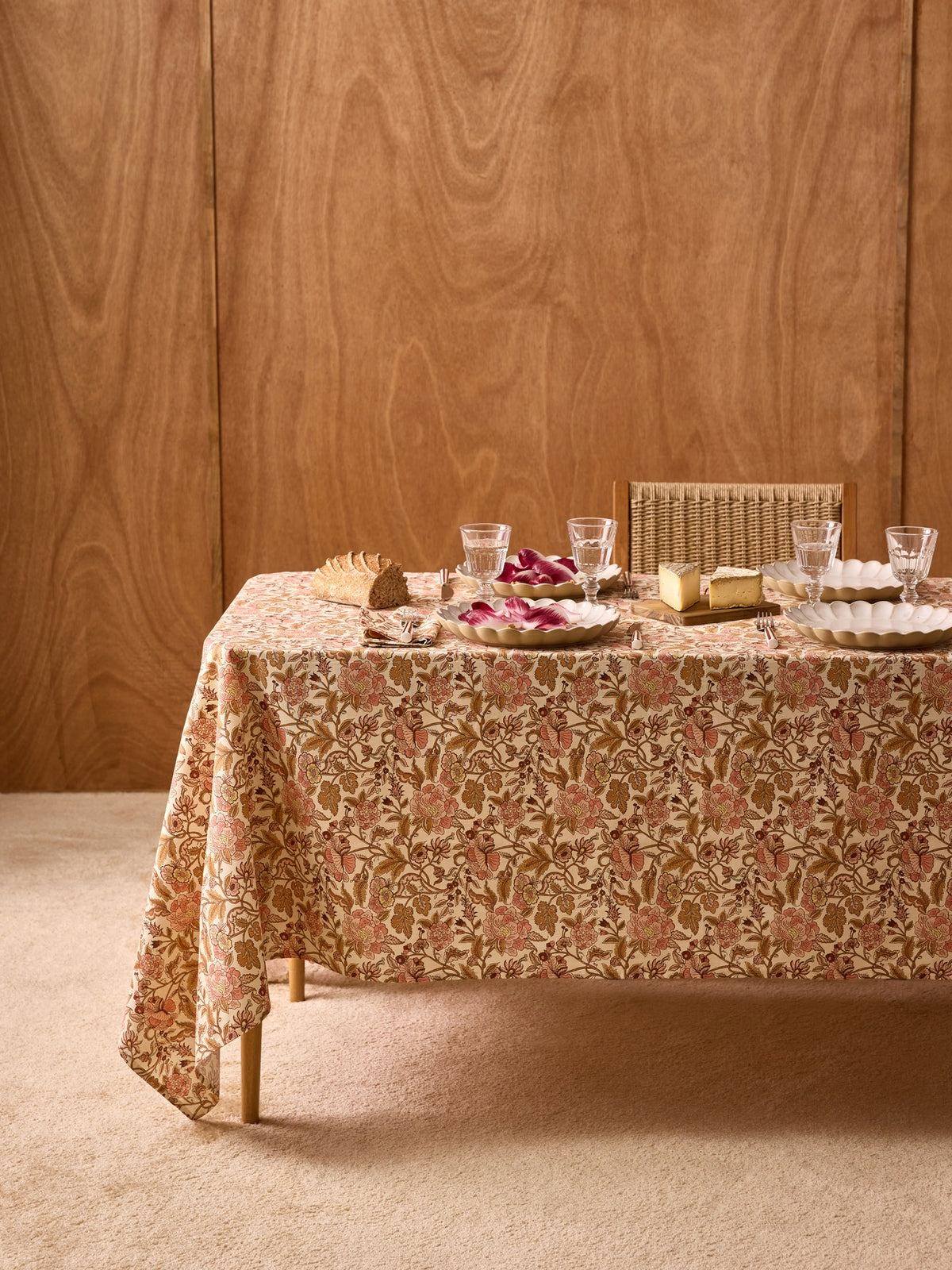 Bedruckte Tischdecke aus Baumwolle