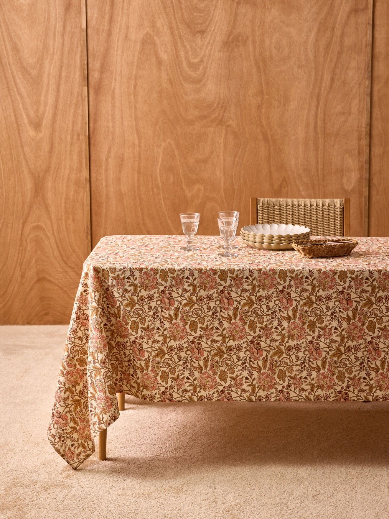 Bedruckte Tischdecke aus Baumwolle