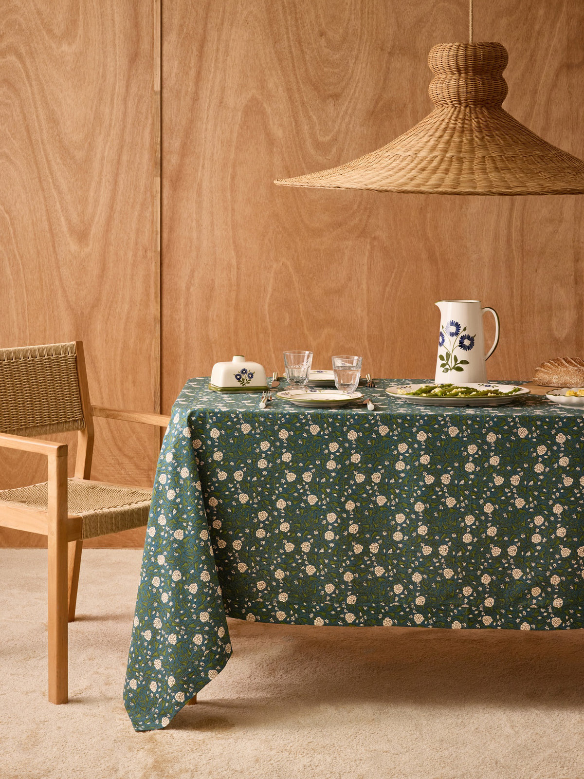 Bedruckte Tischdecke aus Baumwolle