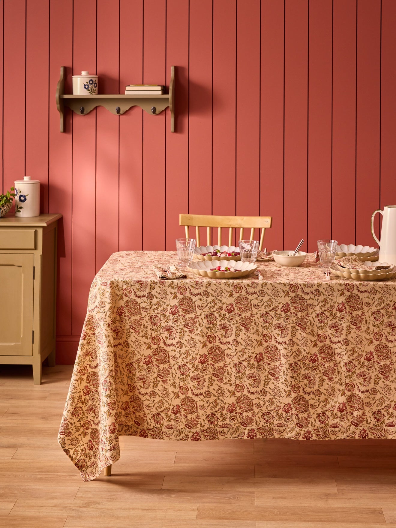 Tischdecke aus Baumwolle mit Penjab-Print