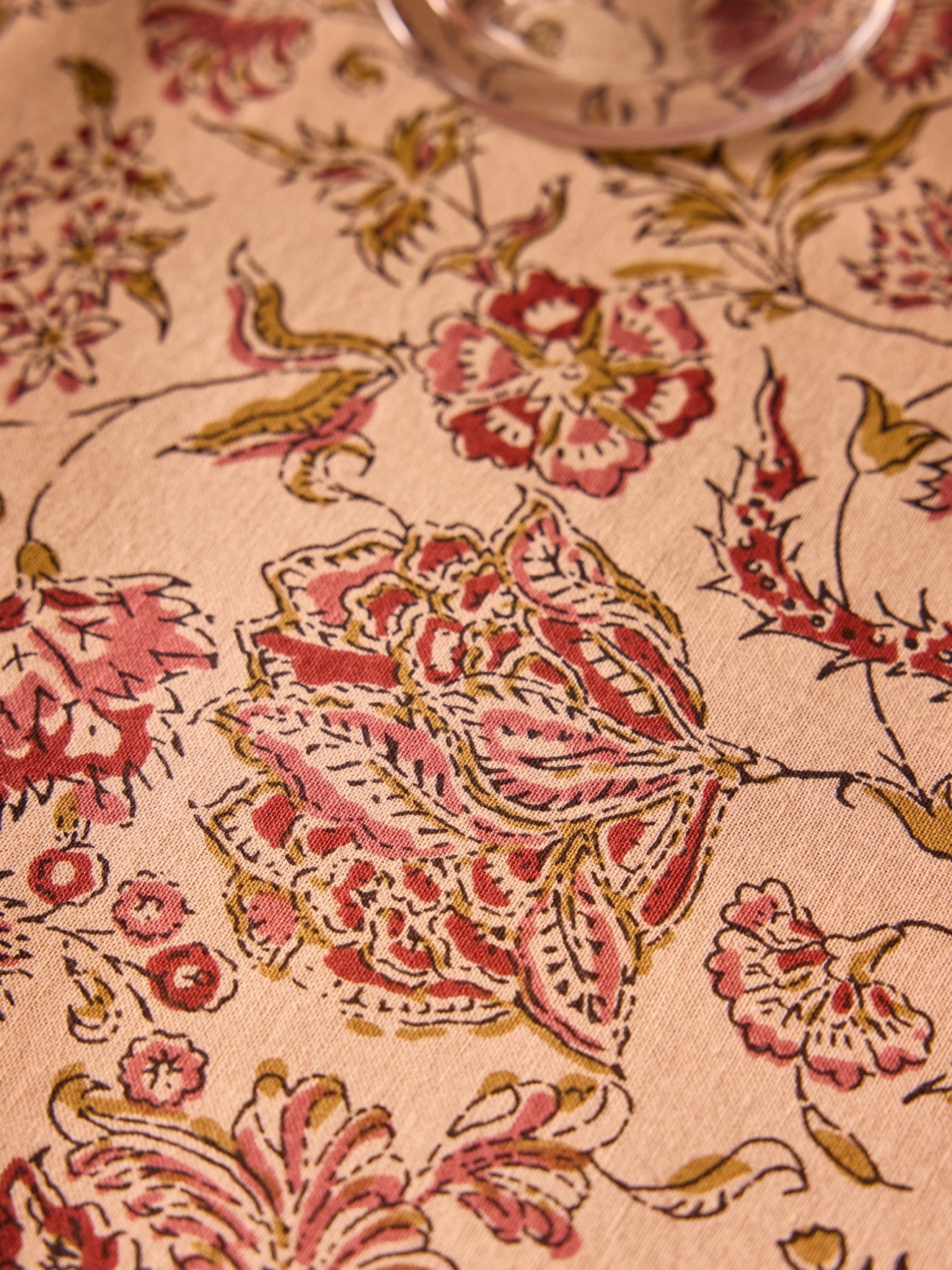 Tischdecke aus Baumwolle mit Penjab-Print