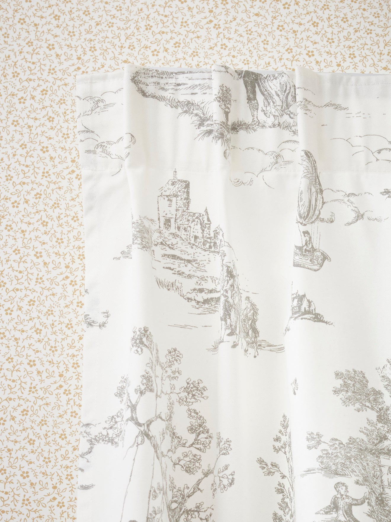 Vorhang mit Raffband - Toile de Jouy-Esprit