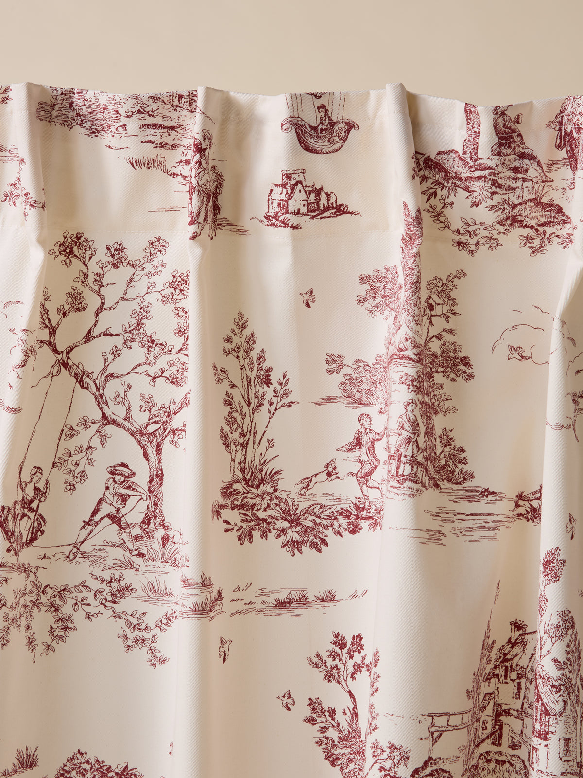 Vorhang mit Raffband - Toile de Jouy-Esprit