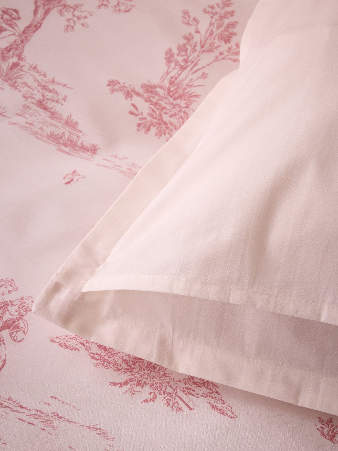 Kopfkissenbezug aus Baumwoll-Perkal « Toile de Jouy-Esprit »