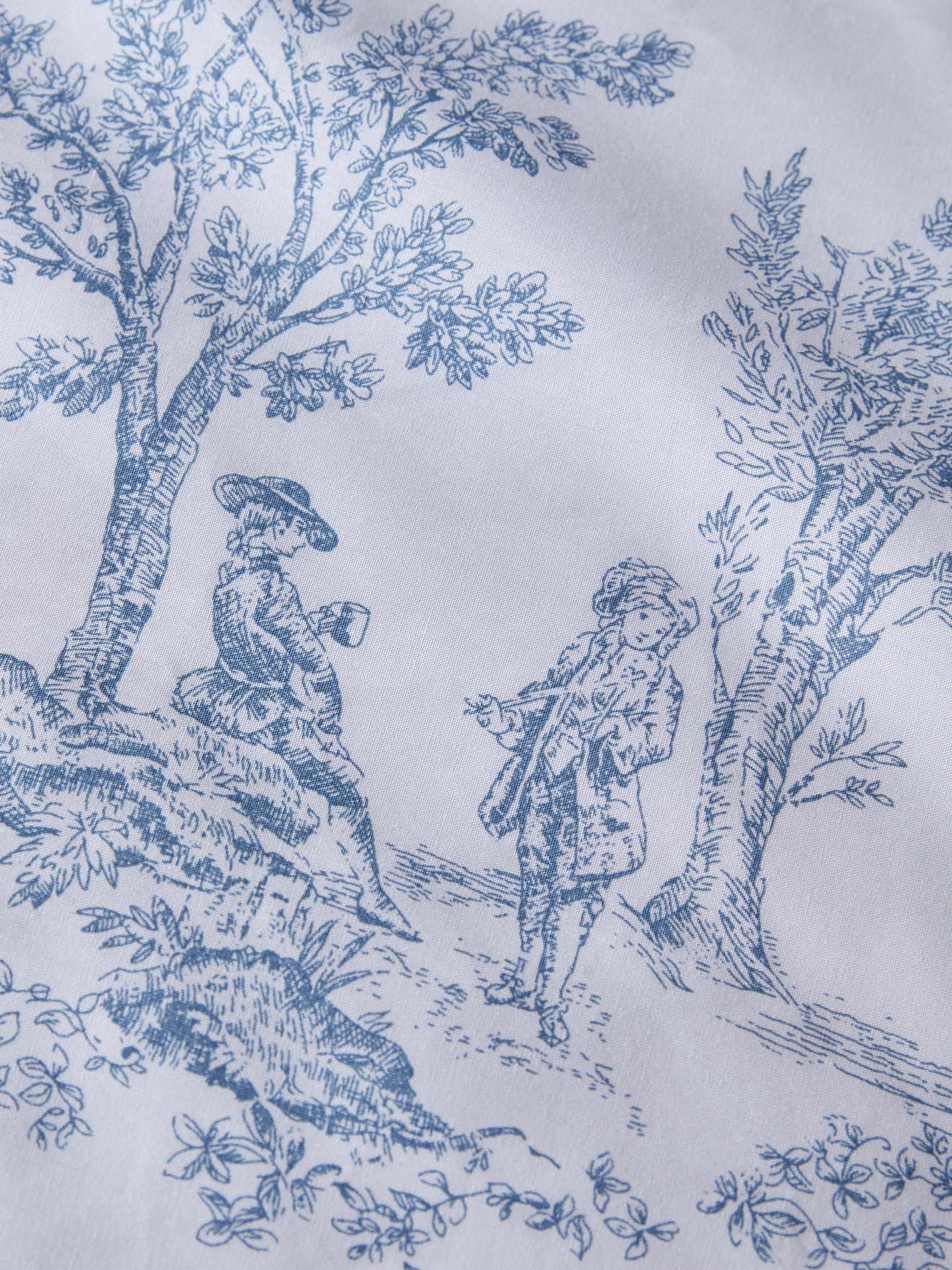 Kopfkissenbezug aus Baumwoll-Perkal « Toile de Jouy-Esprit »