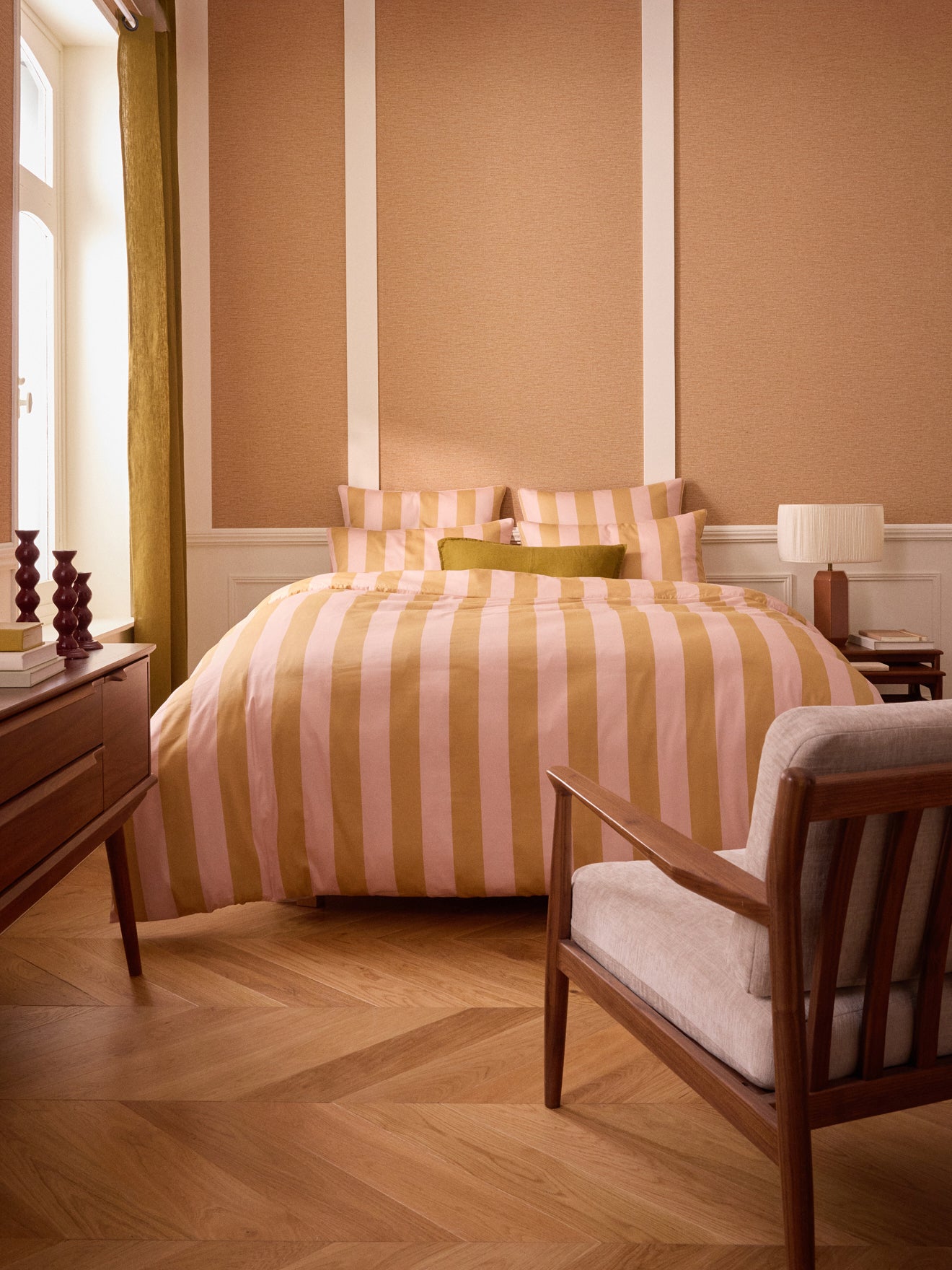 Kopfkissenbezug aus Baumwoll-Satin « Maxine »