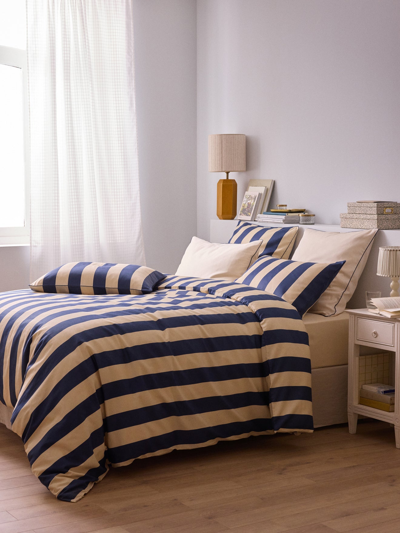 Kopfkissenbezug aus Baumwoll-Satin « Maxine »