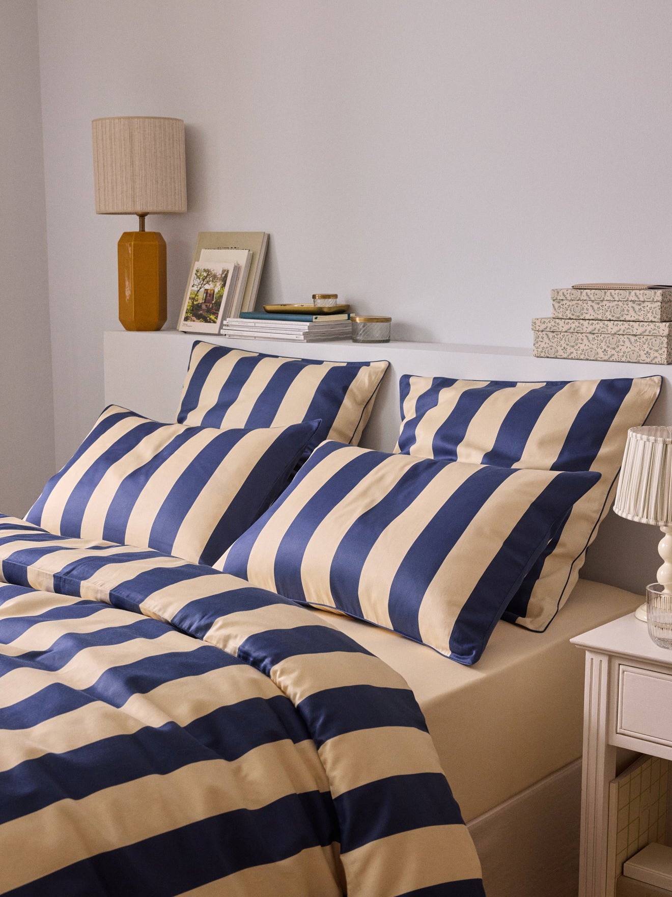 Kopfkissenbezug aus Baumwoll-Satin « Maxine »