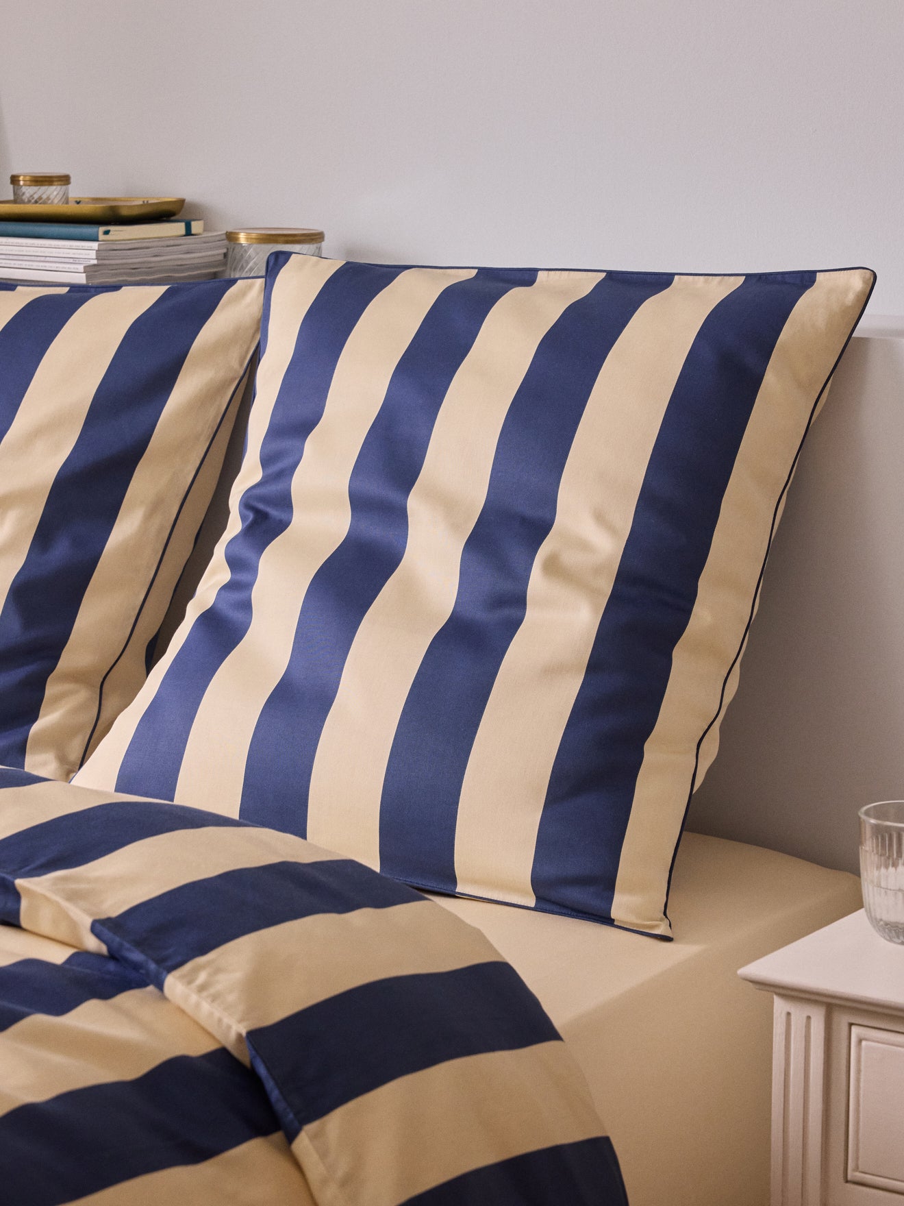 Kopfkissenbezug aus Baumwoll-Satin « Maxine »