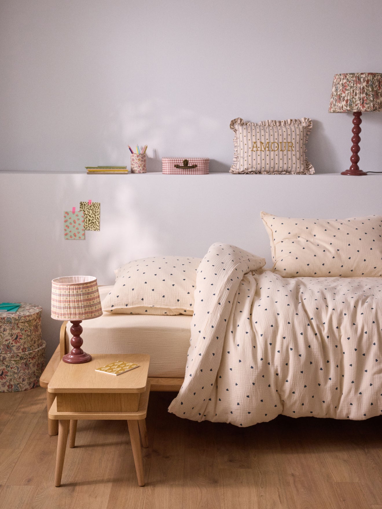 Kopfkissenbezug aus Baumwoll-Gaze « Maude »