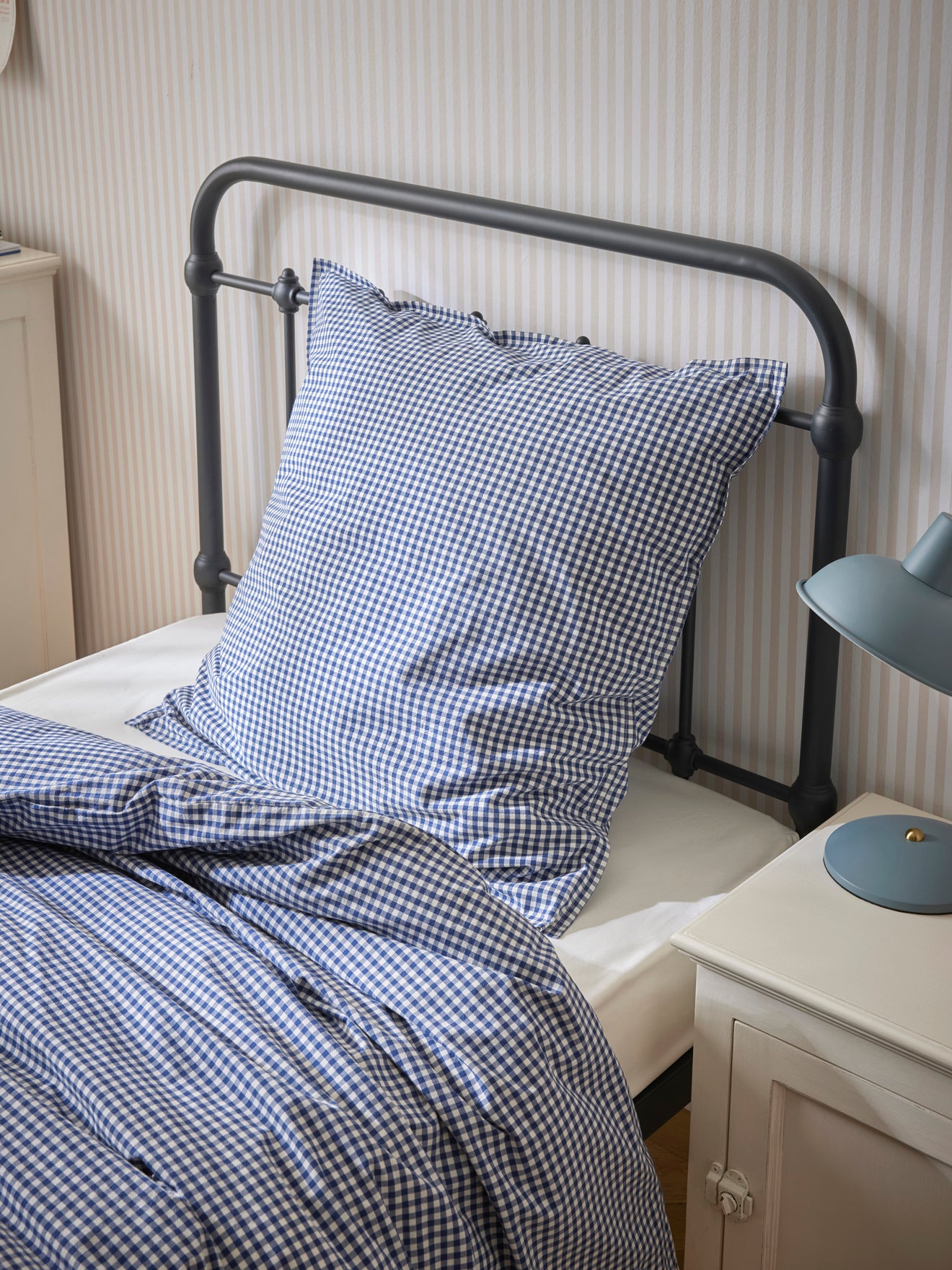 Kissenbezug aus Baumwollperkal « Amy »