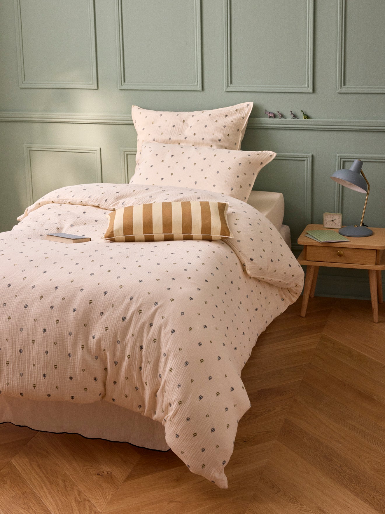 Kopfkissenbezug aus Baumwoll-Gaze « Milan »