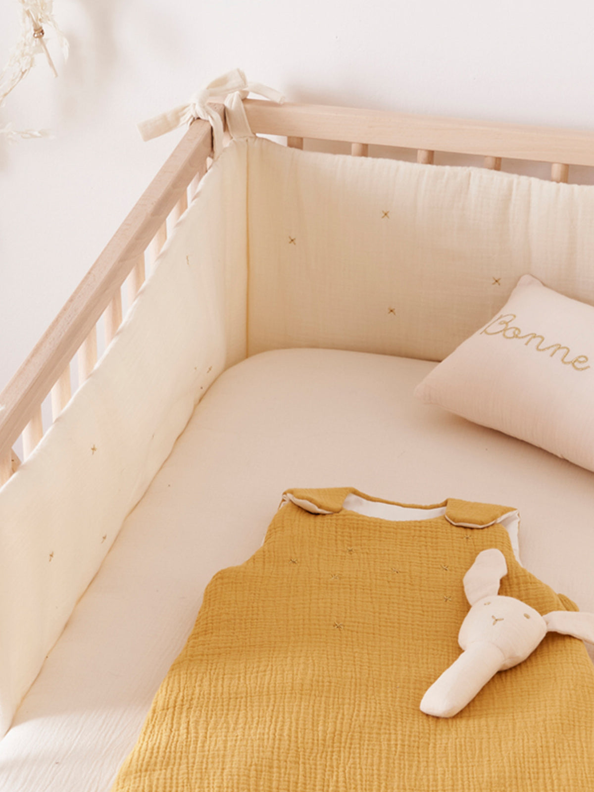 Baby-Spannbettlaken aus Bio-Baumwoll-Gaze « Baby »