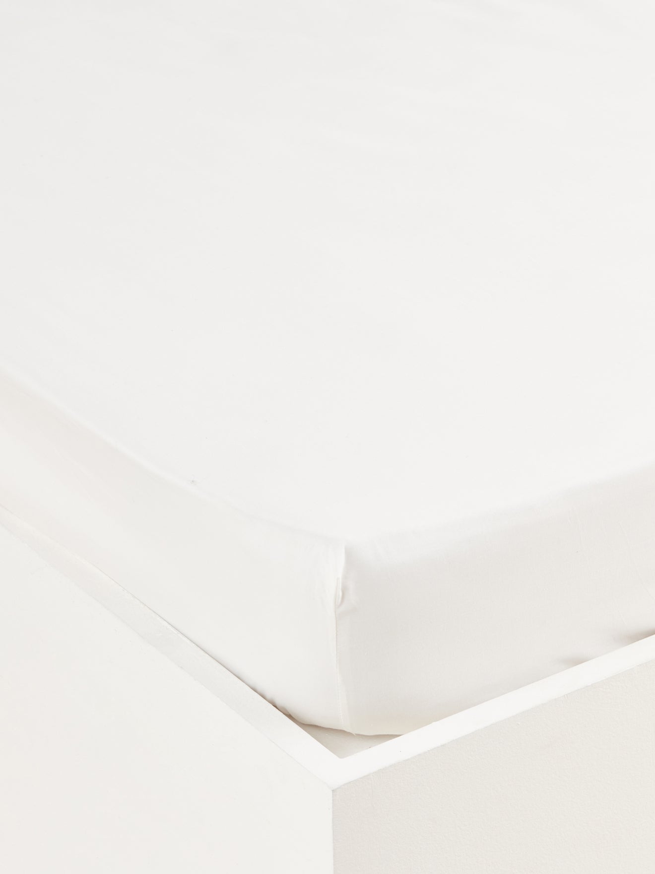Einfarbiges Spannbettlaken aus Baumwoll-Perkal « Jouy »