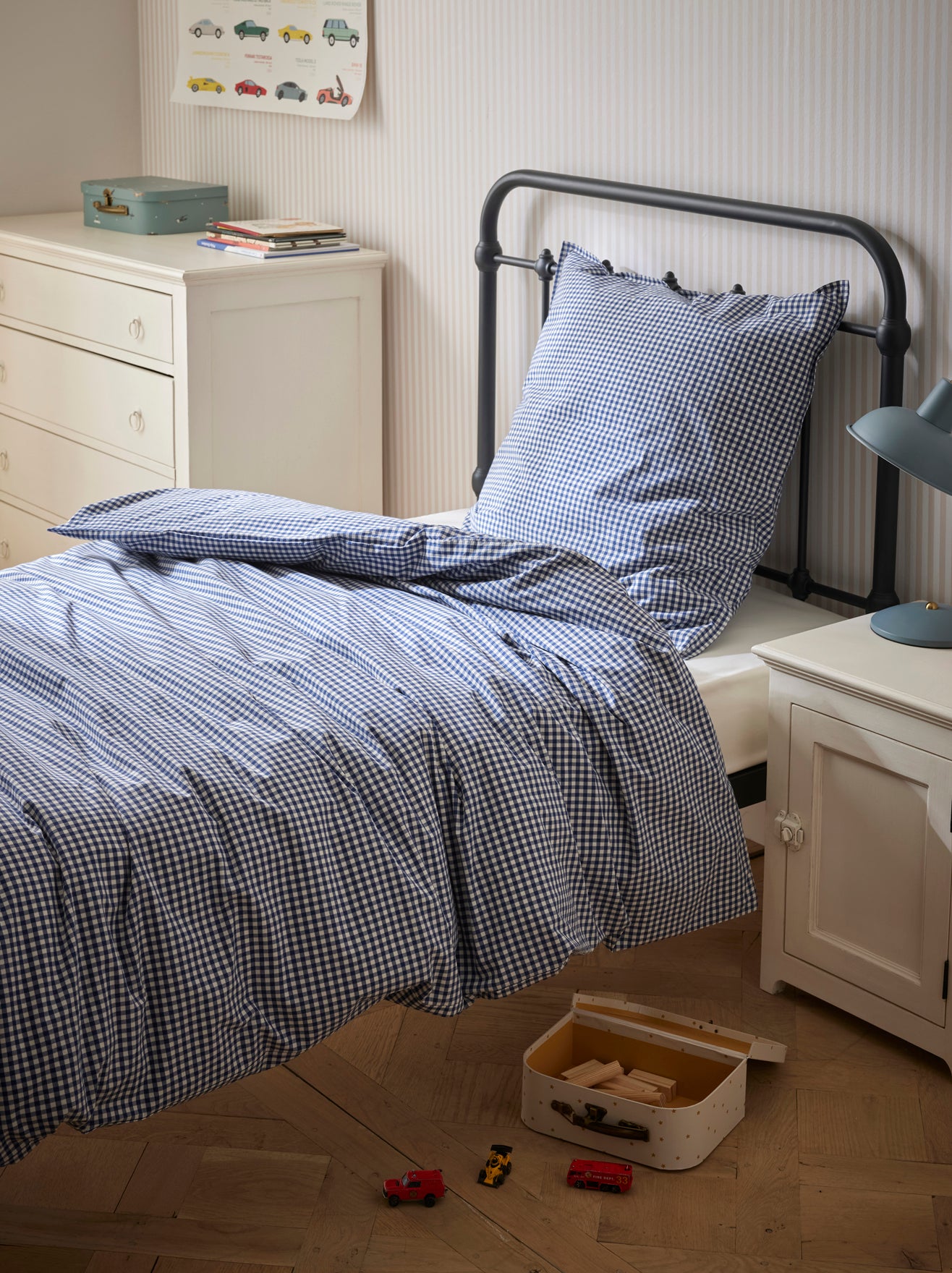 Bettbezug aus Baumwollperkal « Amy »