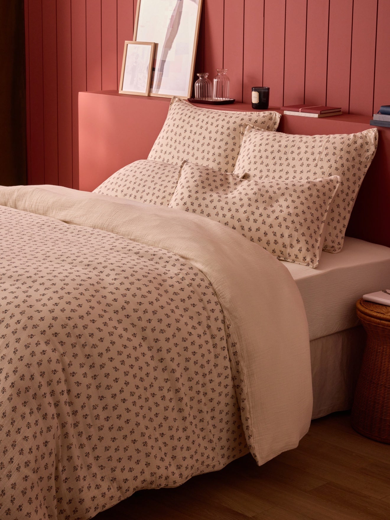 Bettbezug aus Baumwoll-Gaze Lorette