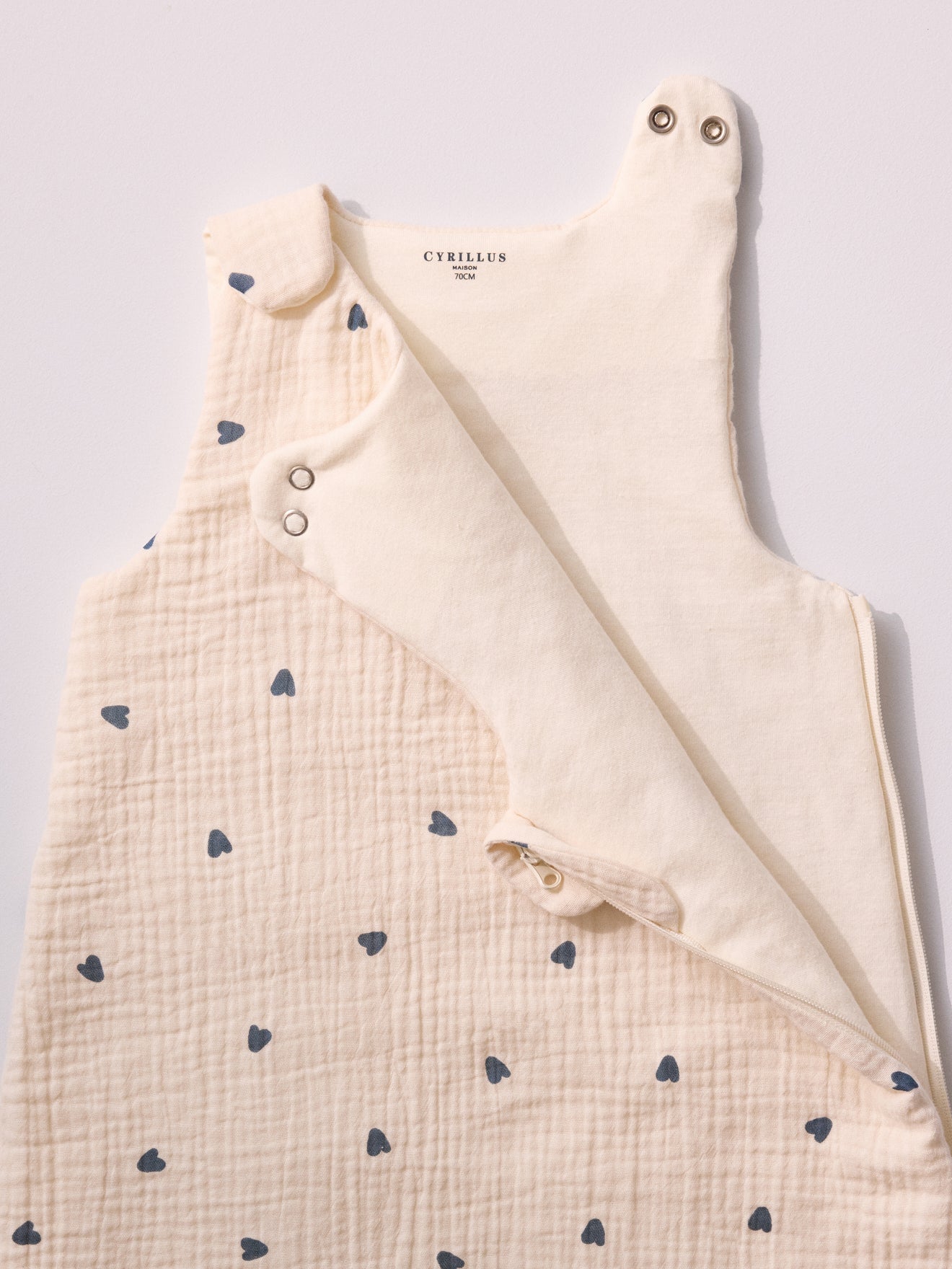 Strampelsack aus Bio-Baumwoll-Gaze « Ava » - TOG 2