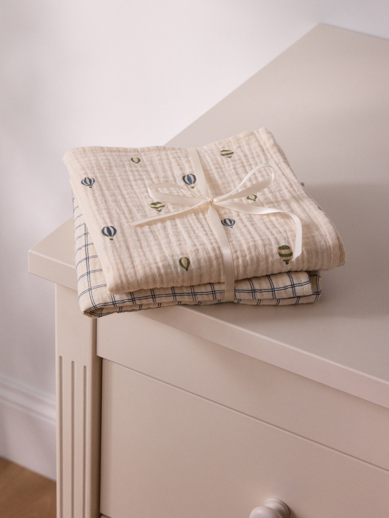 Wickeltuch aus Bio-Baumwoll-Gaze im 2er-Set