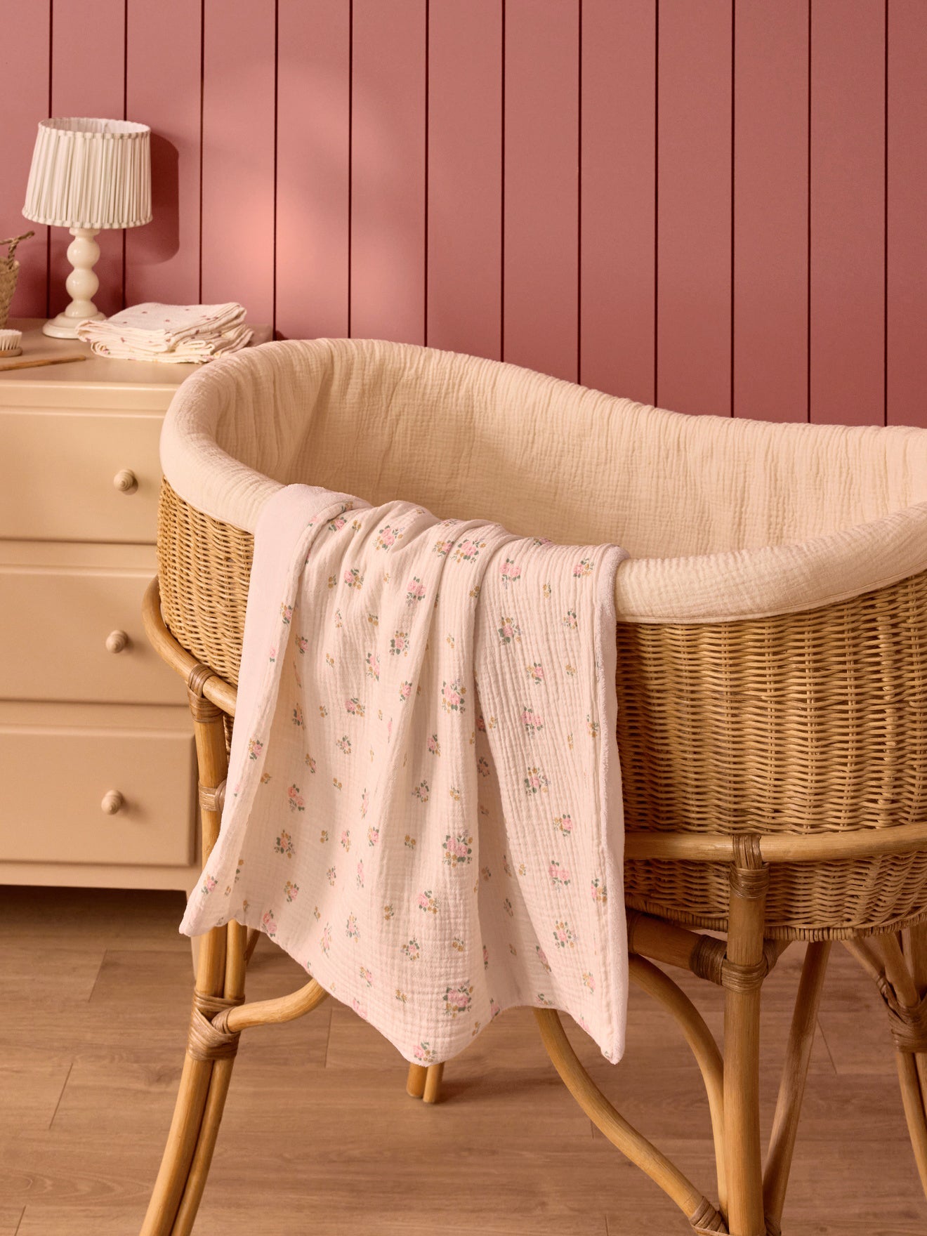 Baby-Plaid aus strukturierter Baumwolle und Mikrofleece